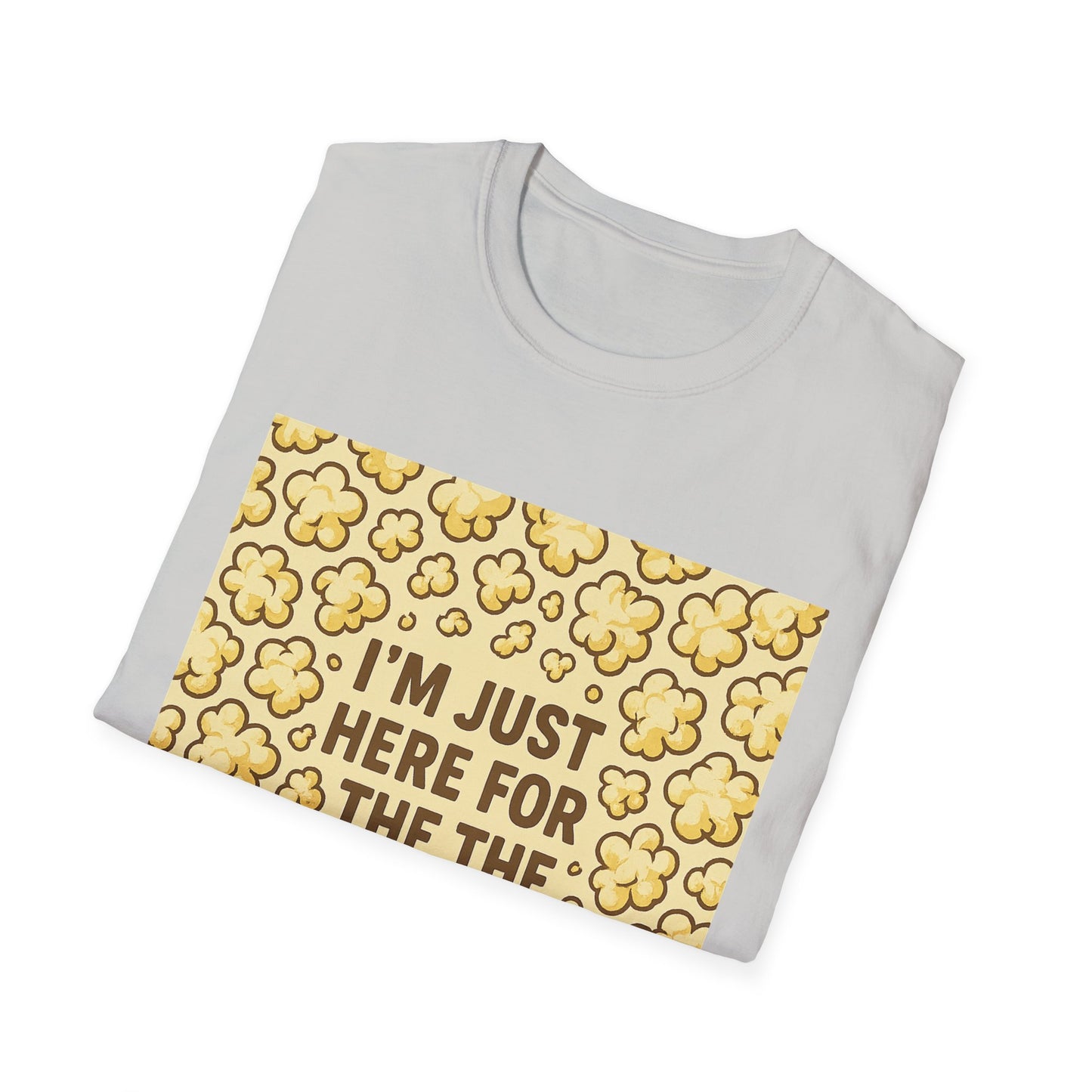 I’m Just Here for the Popcorn Shirt – Funny Movie Lover Tee – Retro Popcorn T-Shirt for Film Nights & Theater Fans