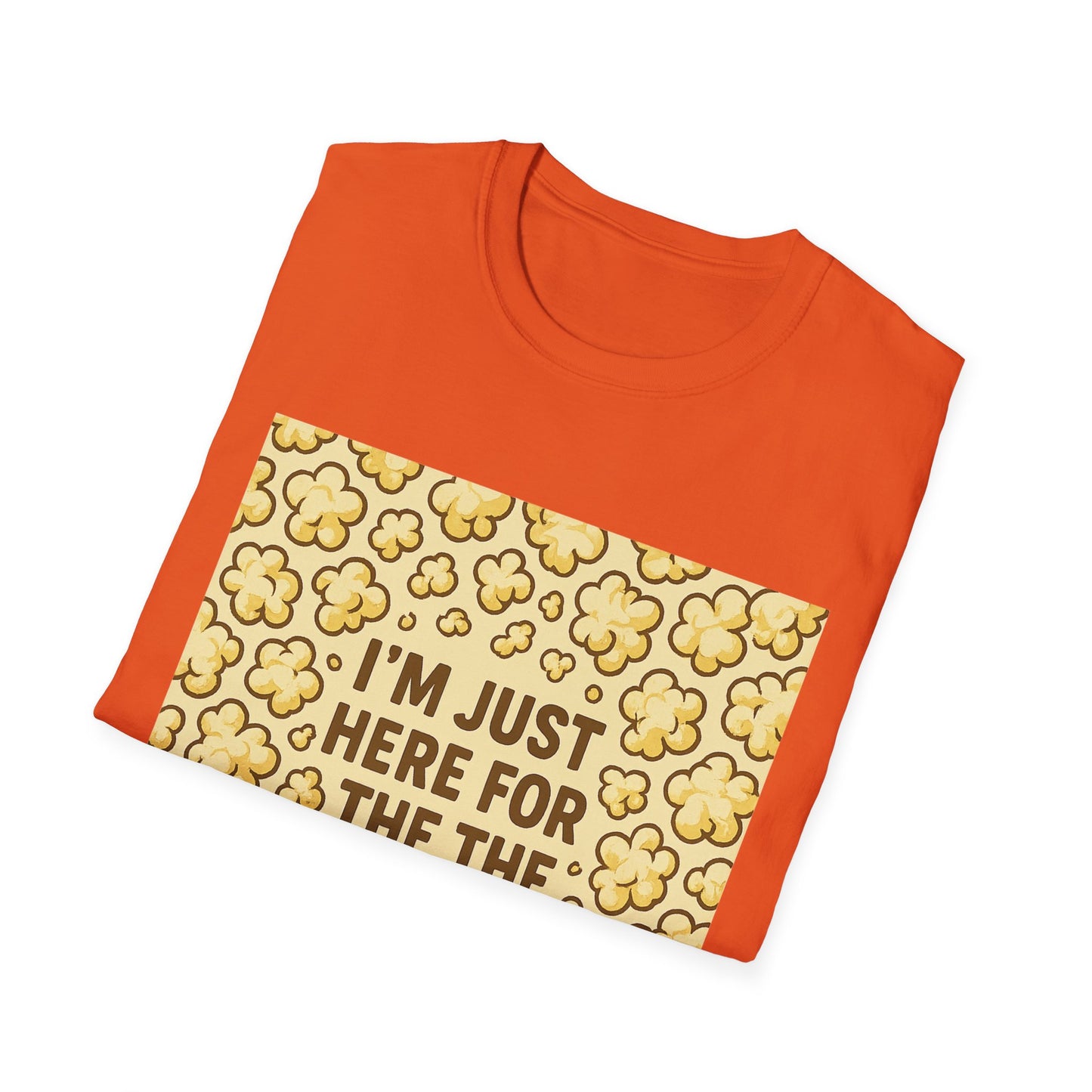 I’m Just Here for the Popcorn Shirt – Funny Movie Lover Tee – Retro Popcorn T-Shirt for Film Nights & Theater Fans