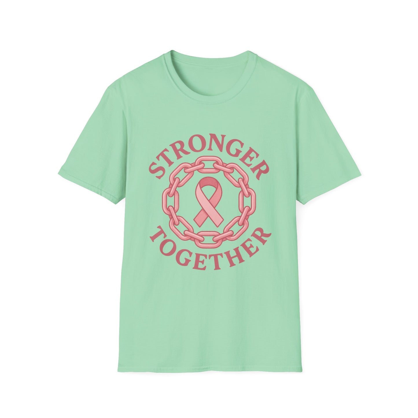 Stronger Together Shirt | Breast Cancer Awareness Pink Ribbon Tee | Unity Support Survivor Fighter October T-Shirt Hope