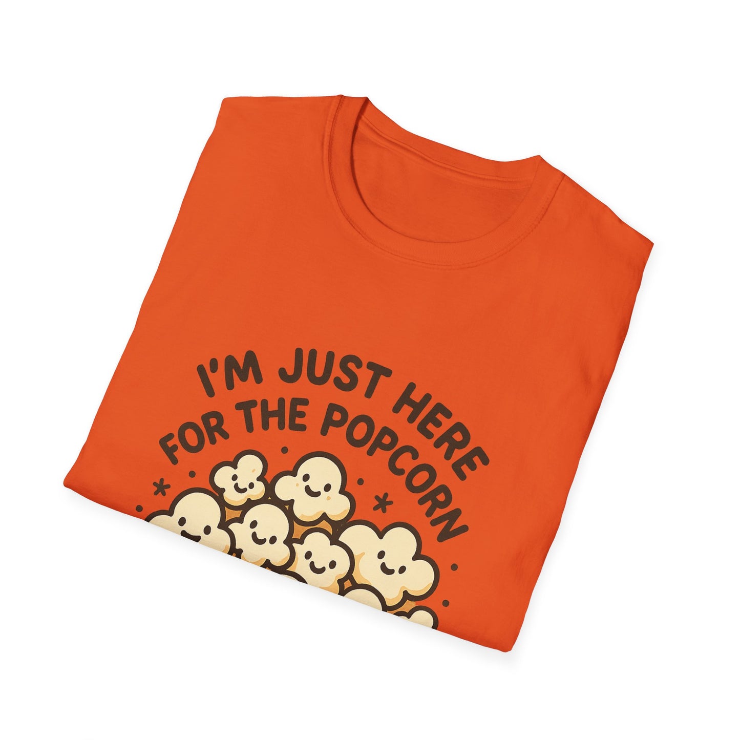 I’m Just Here for the Popcorn T-Shirt – Funny Movie Night Tee – Popcorn Lover Shirt for Film Fans & Snack Lovers