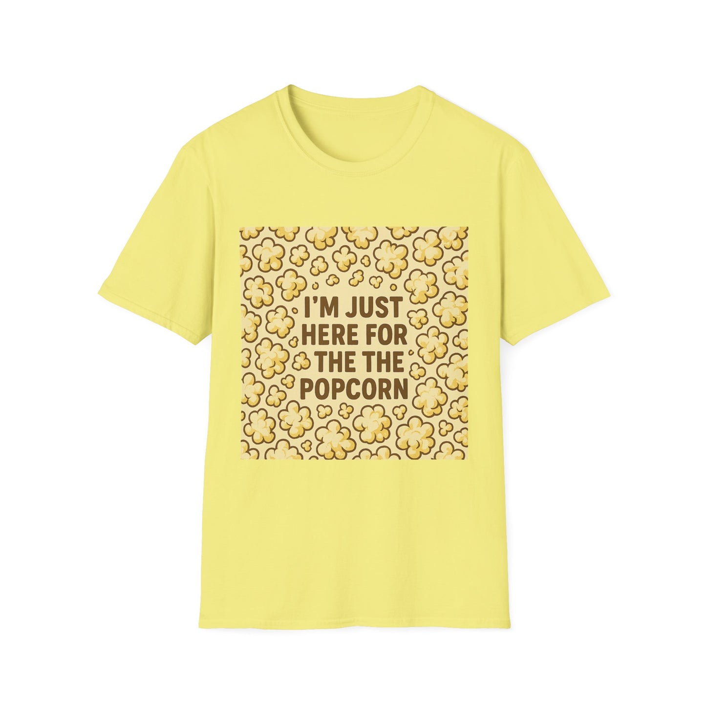 I’m Just Here for the Popcorn Shirt – Funny Movie Lover Tee – Retro Popcorn T-Shirt for Film Nights & Theater Fans