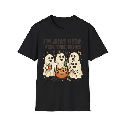 I’m Just Here for the Boos Shirt – Ghost Beer Halloween Party Tee