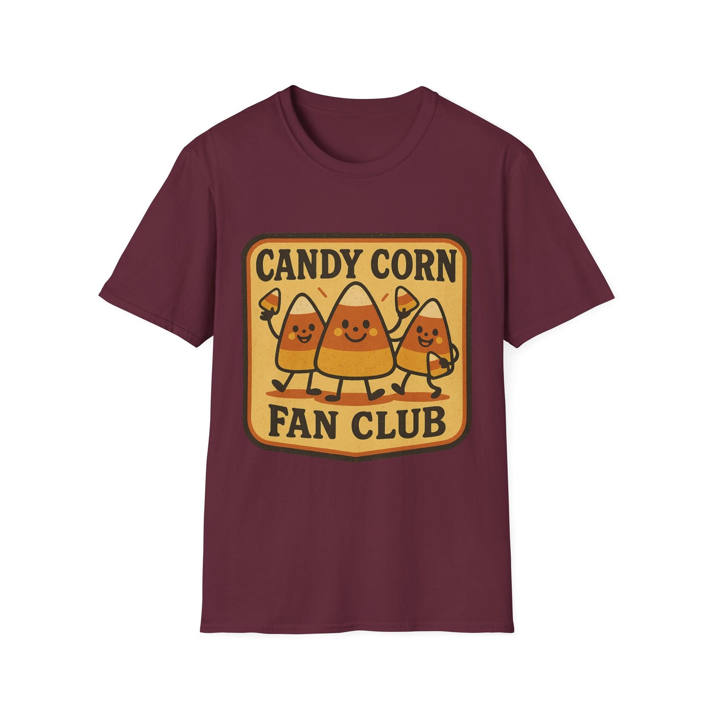 Candy Corn Fan Club Shirt – Cute Fall Halloween Tee, Retro Autumn Candy Graphic T-Shirt