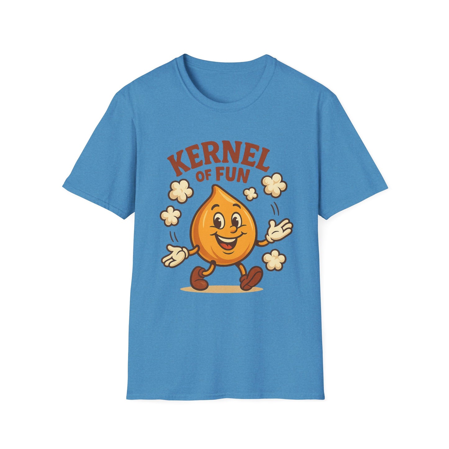 Kernel of Fun Popcorn Shirt – Cute Cartoon Snack Tee – Funny Popcorn Lover T-Shirt for Movie Nights & Cinema Fans