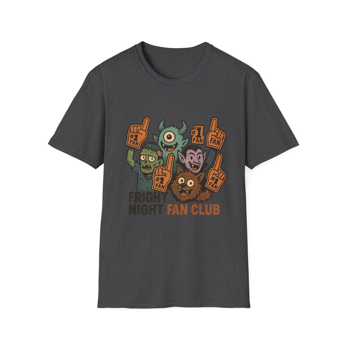 Fright Night Fan Club Shirt – Retro Monster Halloween Party Tee