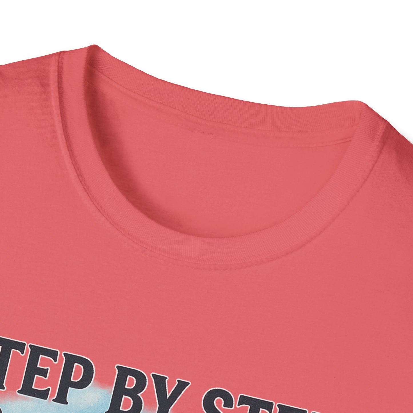 Step by Step to Greatness T-Shirt – Runner Silhouette Motivational Fitness Tee