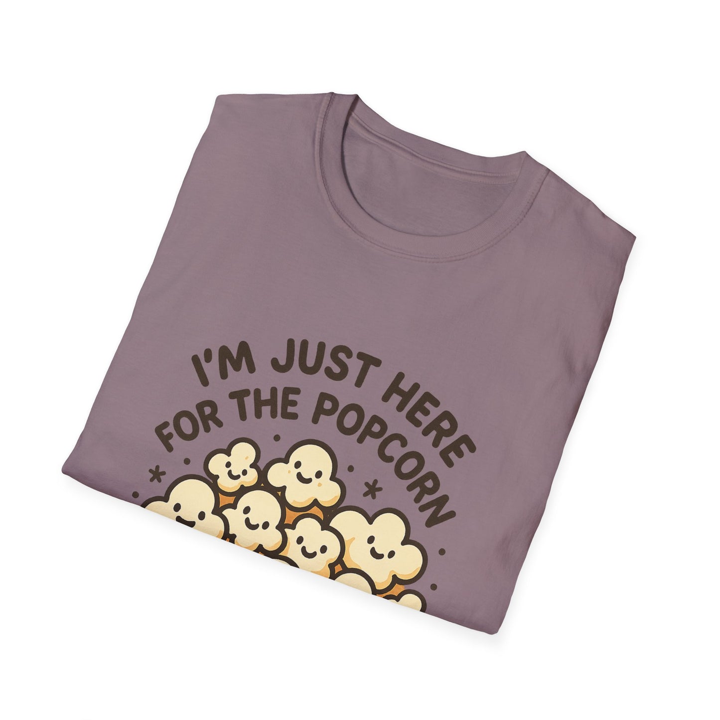I’m Just Here for the Popcorn T-Shirt – Funny Movie Night Tee – Popcorn Lover Shirt for Film Fans & Snack Lovers