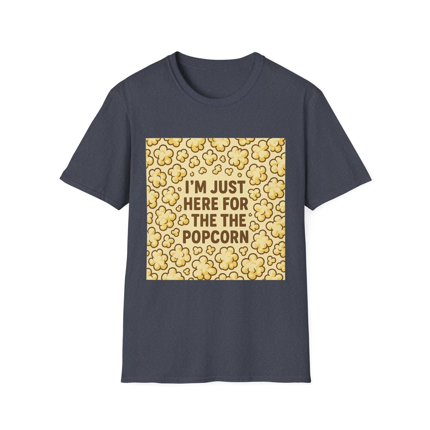I’m Just Here for the Popcorn Shirt – Funny Movie Lover Tee – Retro Popcorn T-Shirt for Film Nights & Theater Fans