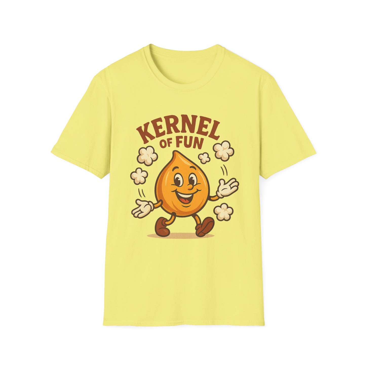 Kernel of Fun Popcorn Shirt – Cute Cartoon Snack Tee – Funny Popcorn Lover T-Shirt for Movie Nights & Cinema Fans