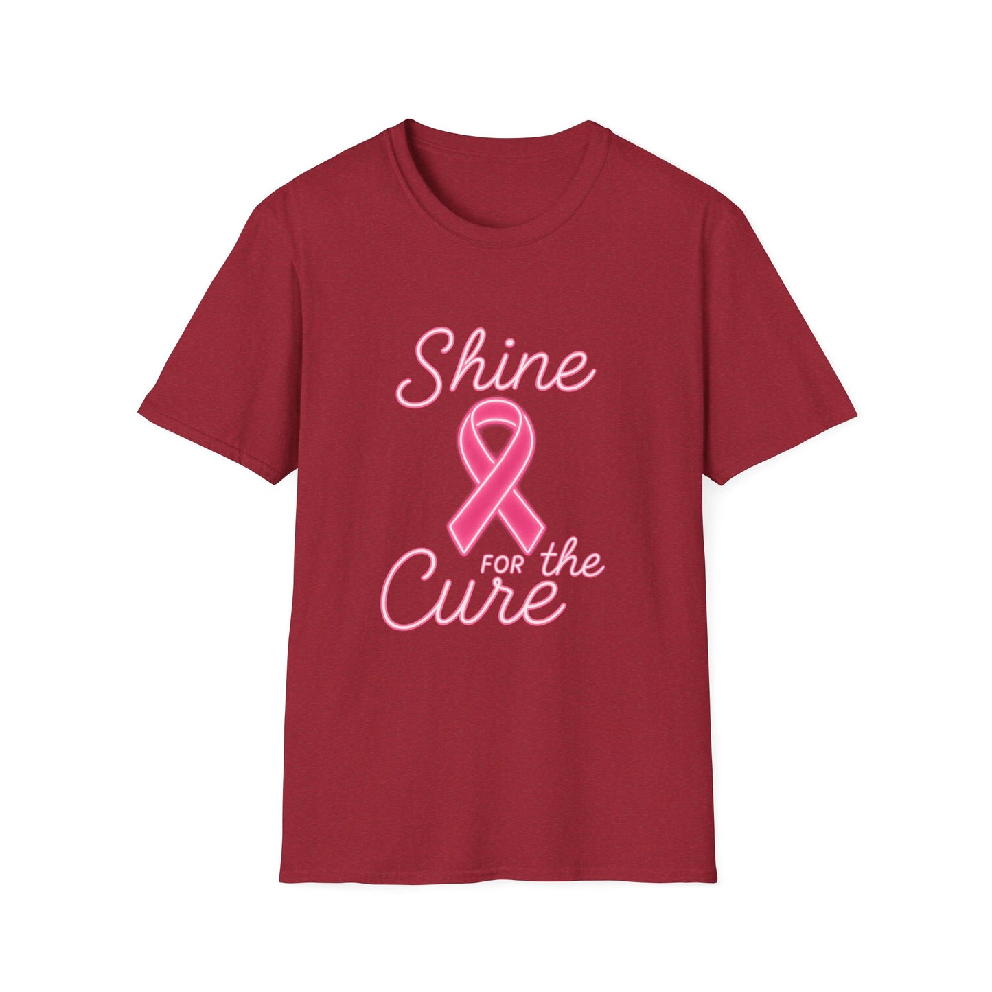 Shine for the Cure Shirt | Breast Cancer Awareness Pink Ribbon Tee | Support Hope Survivor Fighter T-Shirt October Month