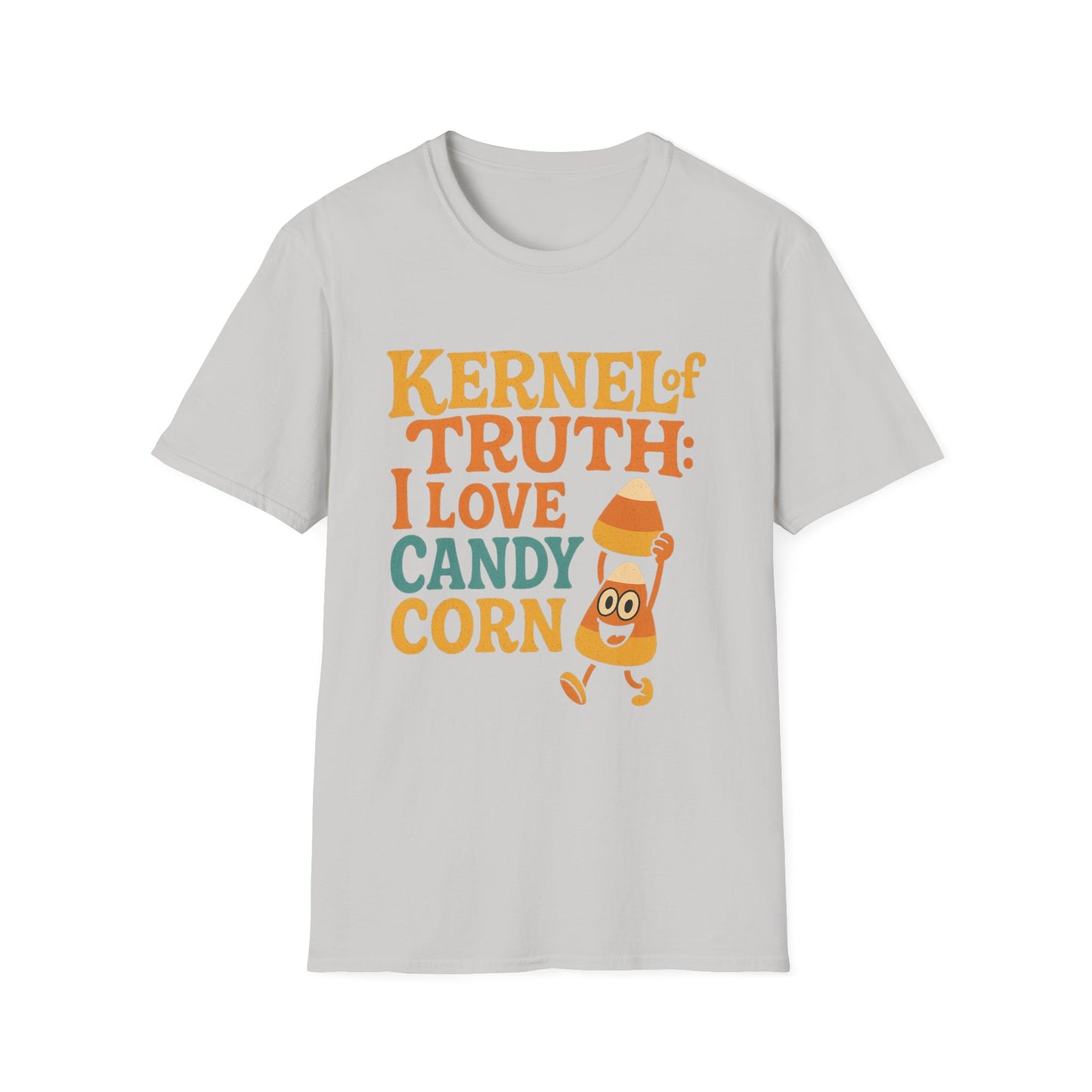 Kernel of Truth I Love Candy Corn Shirt – Cute Retro Halloween T-Shirt, Sweet Fall Graphic Tee