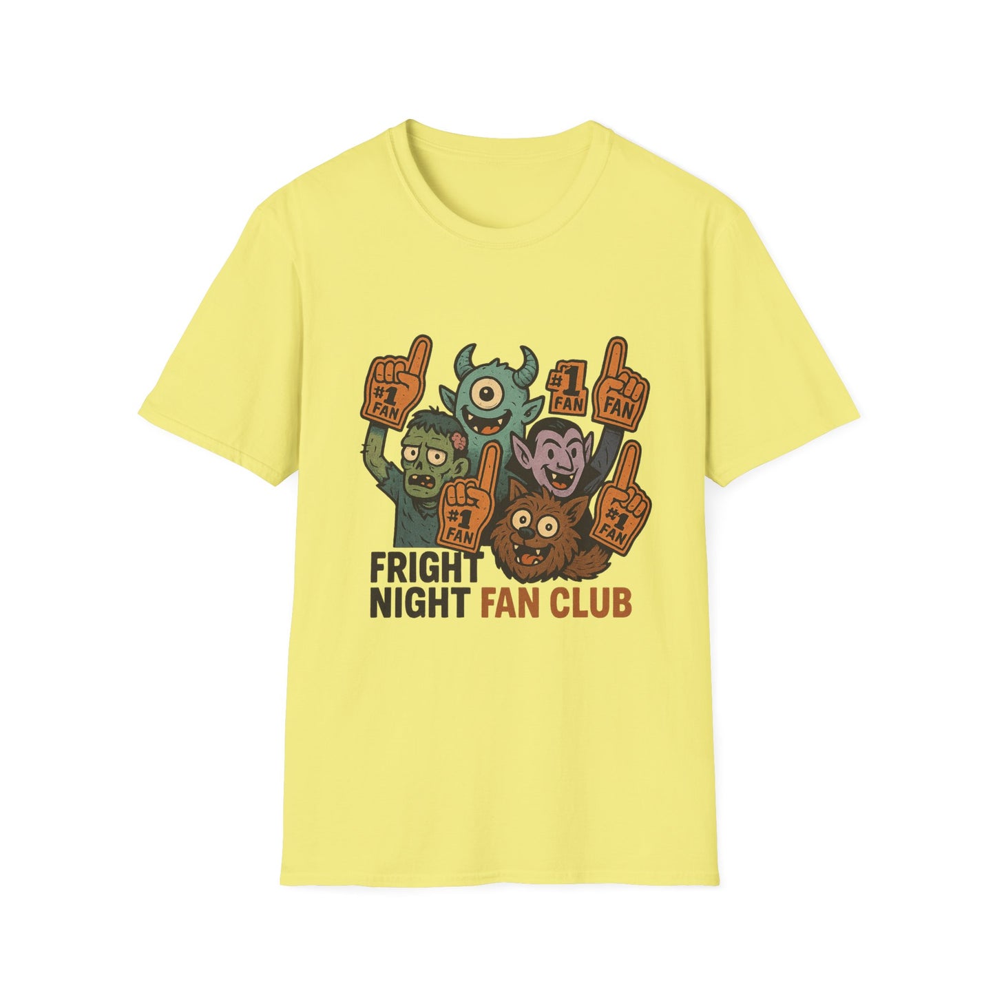Fright Night Fan Club Shirt – Retro Monster Halloween Party Tee