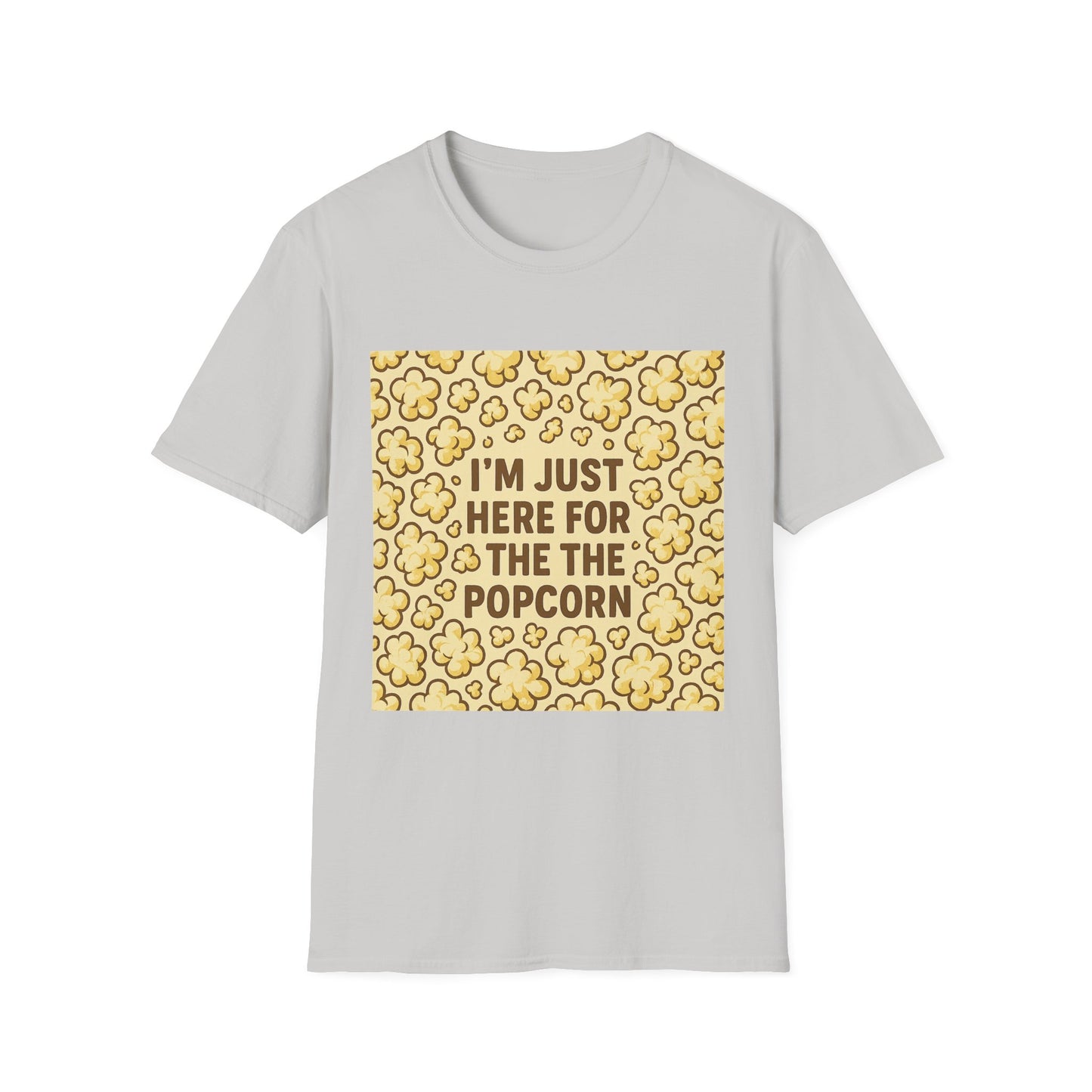 I’m Just Here for the Popcorn Shirt – Funny Movie Lover Tee – Retro Popcorn T-Shirt for Film Nights & Theater Fans