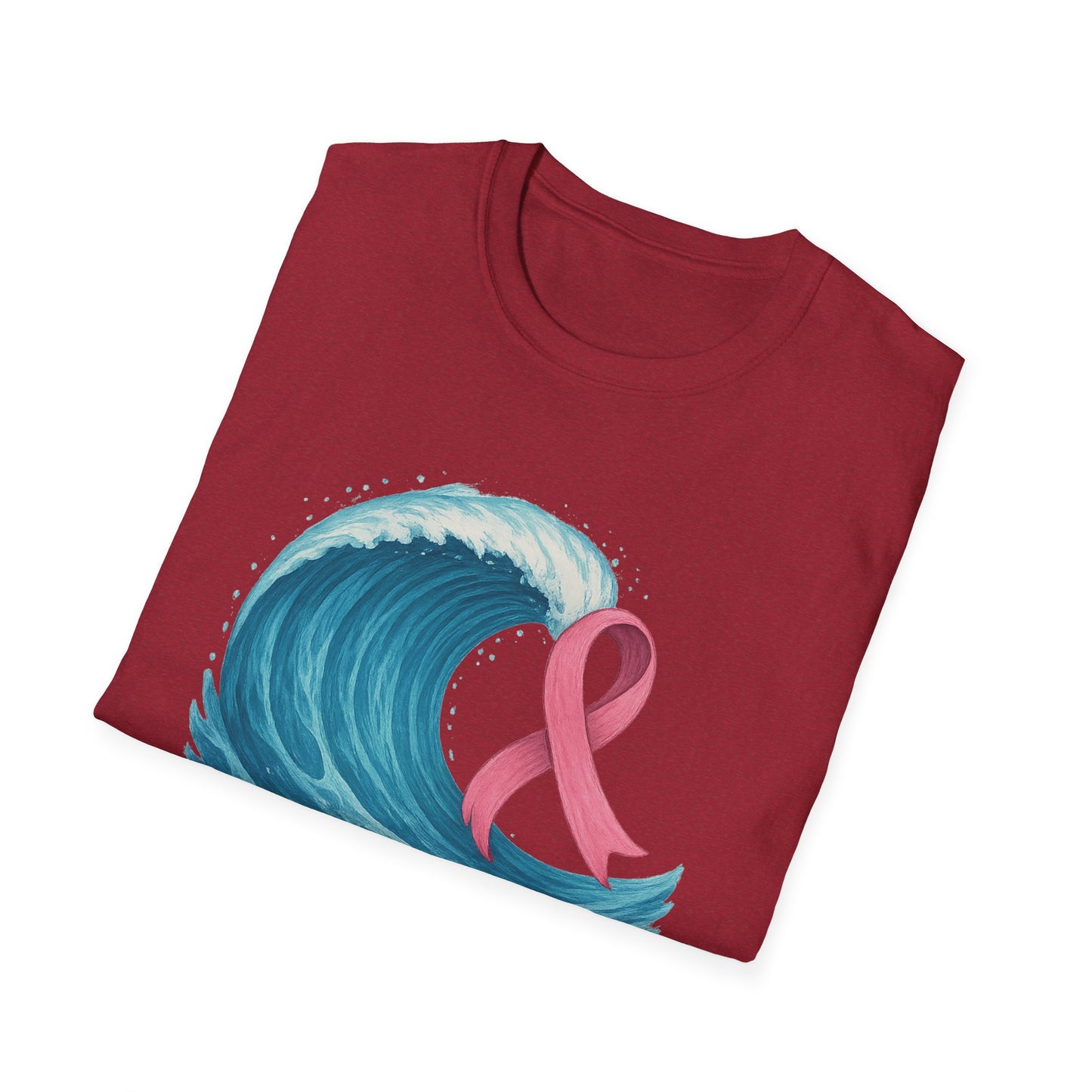 Wave of Hope Shirt | Breast Cancer Awareness Month Tee | Ocean Pink Ribbon Support Survivor Fighter T-Shirt October Strong
