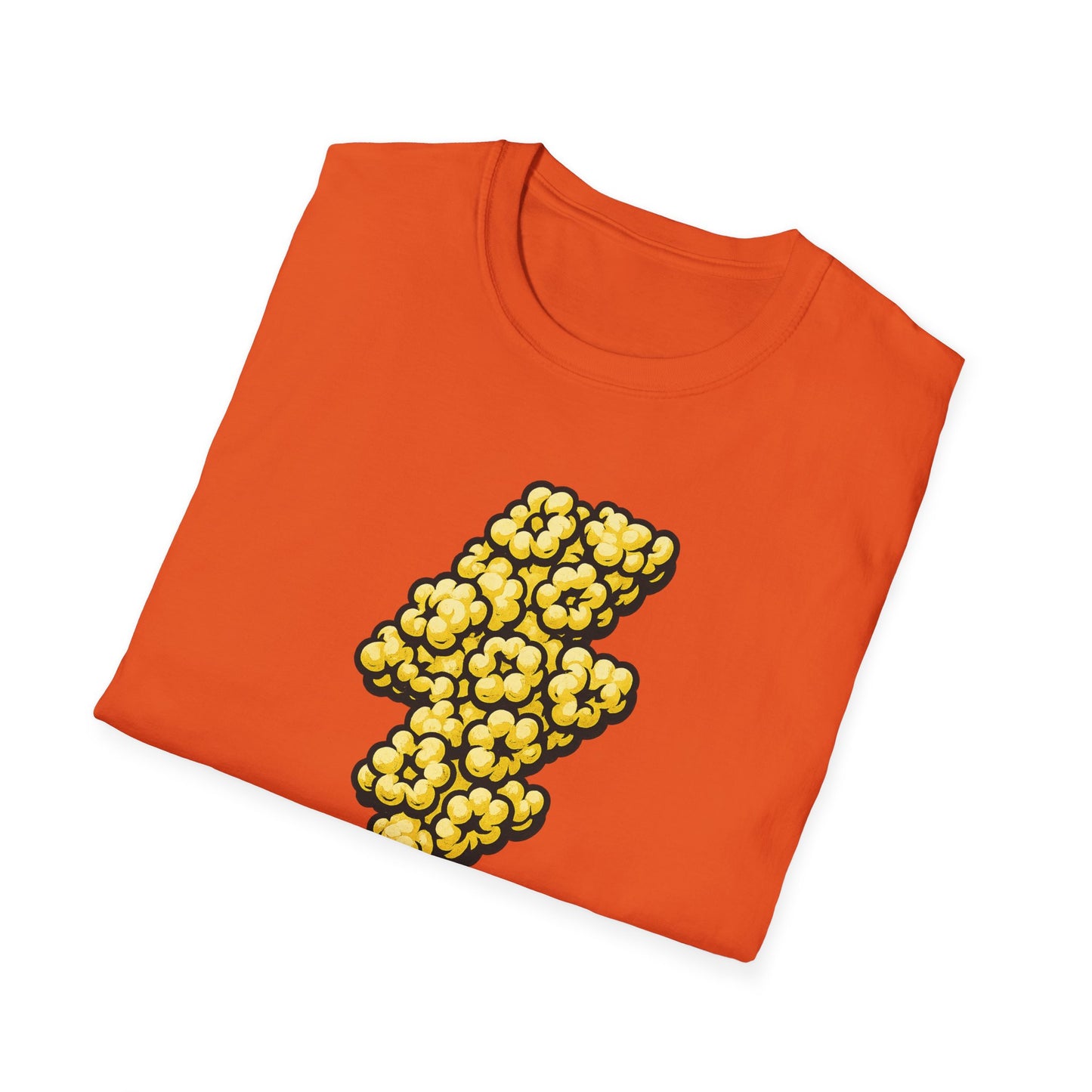 Popcorn Powered Shirt – Funny Movie Snack Tee – Retro Popcorn Lover T-Shirt for Cinema Nights & Foodie Fans