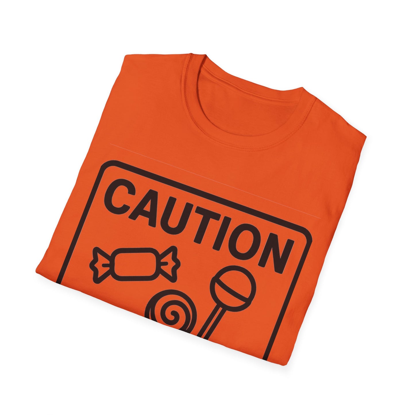 Caution May Contain Candy Shirt – Funny Trick or Treat Warning Tee