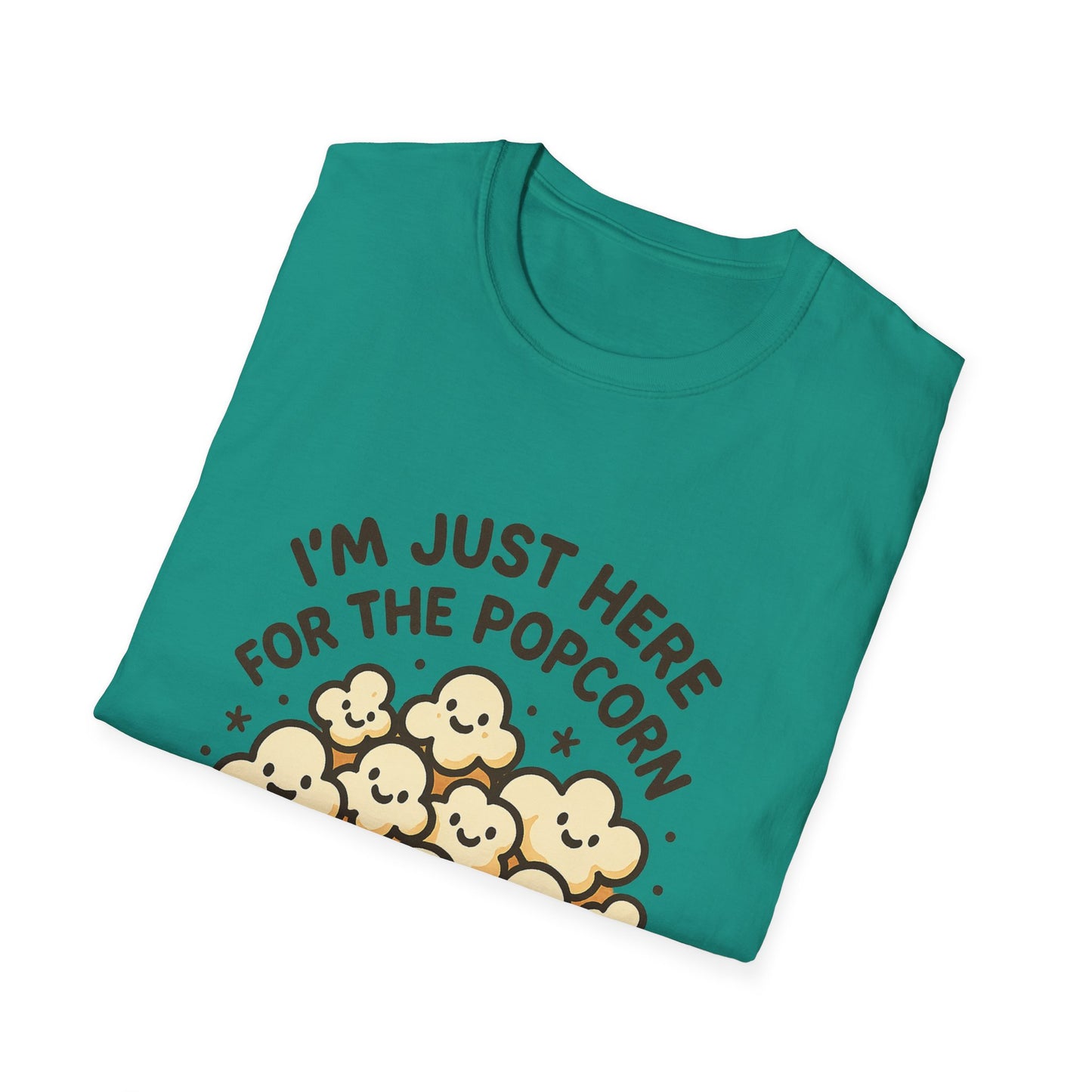 I’m Just Here for the Popcorn T-Shirt – Funny Movie Night Tee – Popcorn Lover Shirt for Film Fans & Snack Lovers
