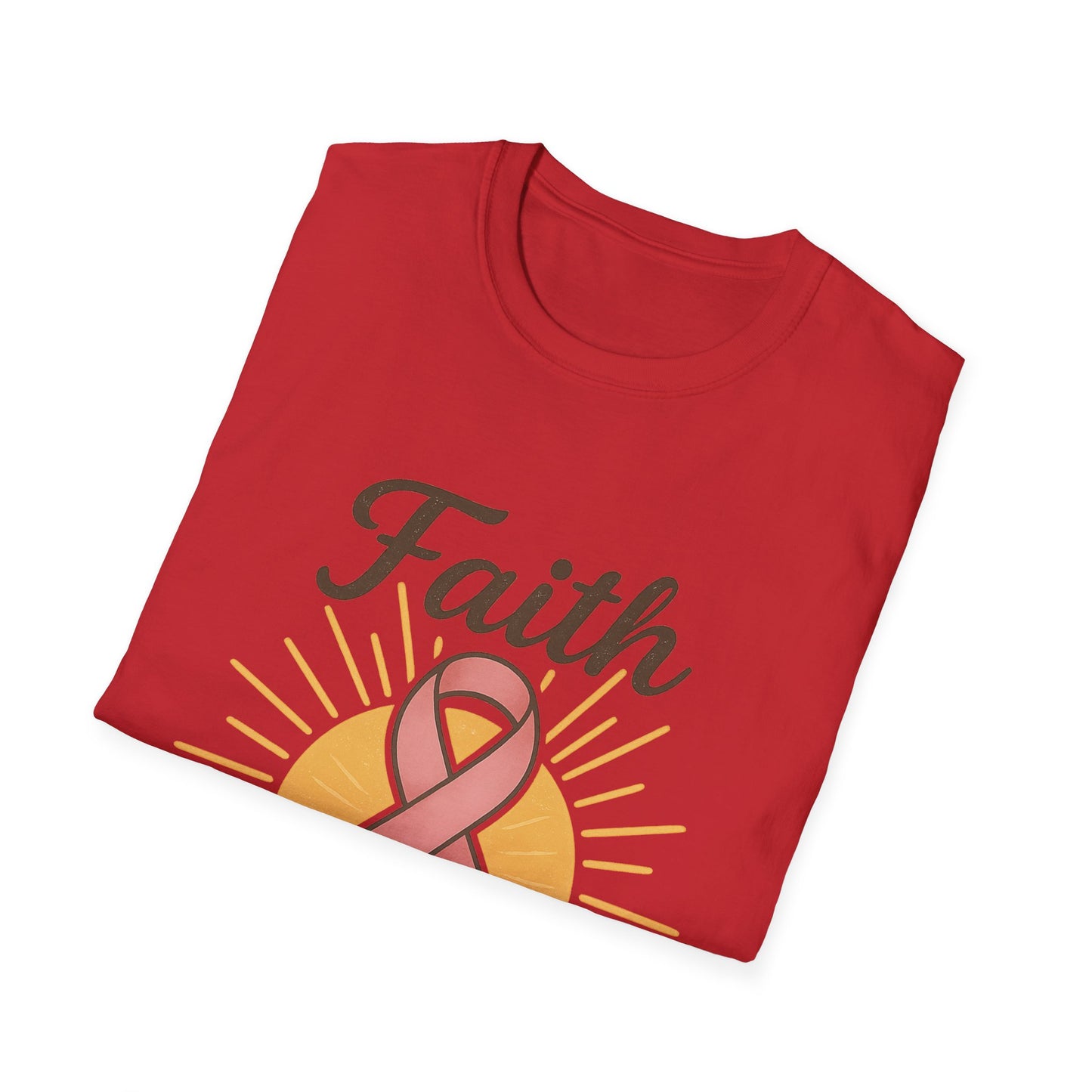 Faith Over Fear Shirt | Breast Cancer Awareness Pink Ribbon Tee | Inspirational Hope Support Survivor Fighter T-Shirt October