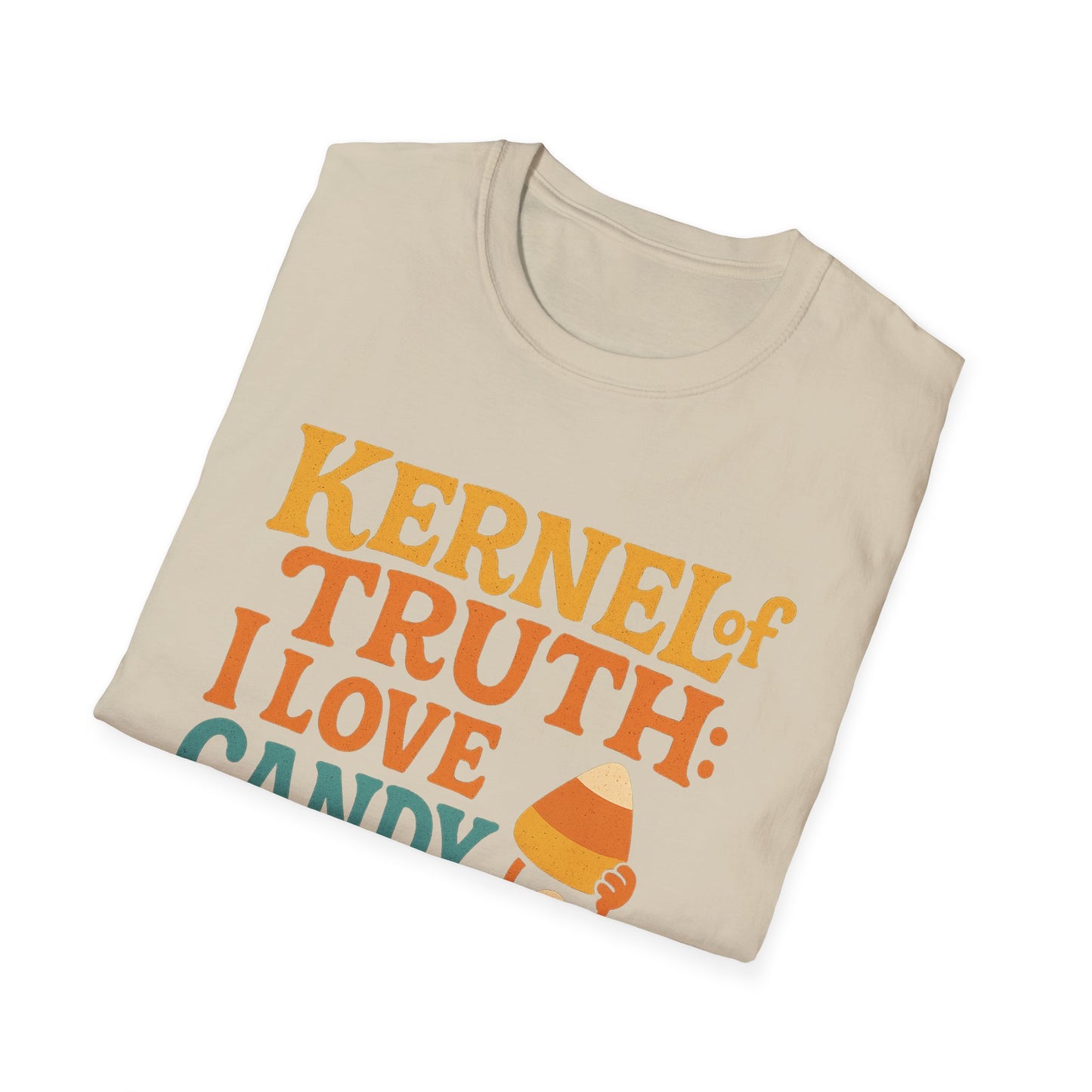 Kernel of Truth I Love Candy Corn Shirt – Cute Retro Halloween T-Shirt, Sweet Fall Graphic Tee