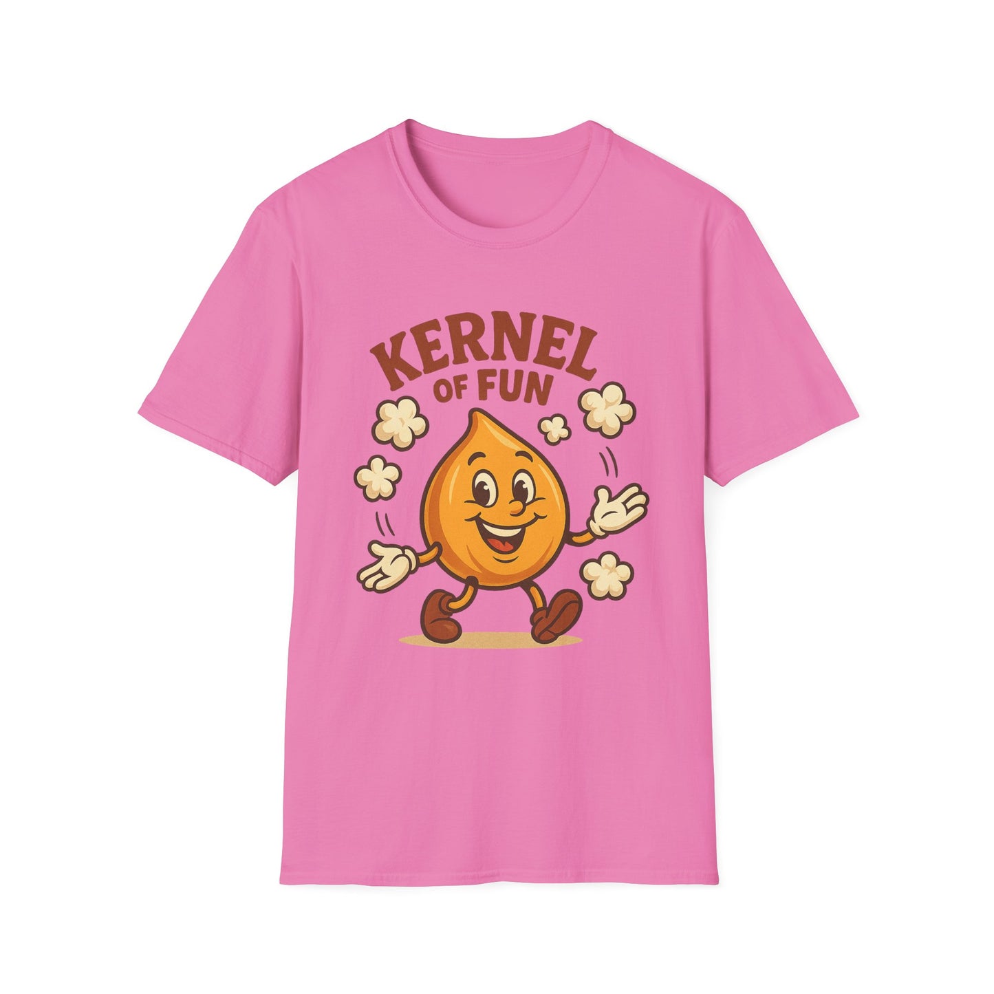 Kernel of Fun Popcorn Shirt – Cute Cartoon Snack Tee – Funny Popcorn Lover T-Shirt for Movie Nights & Cinema Fans