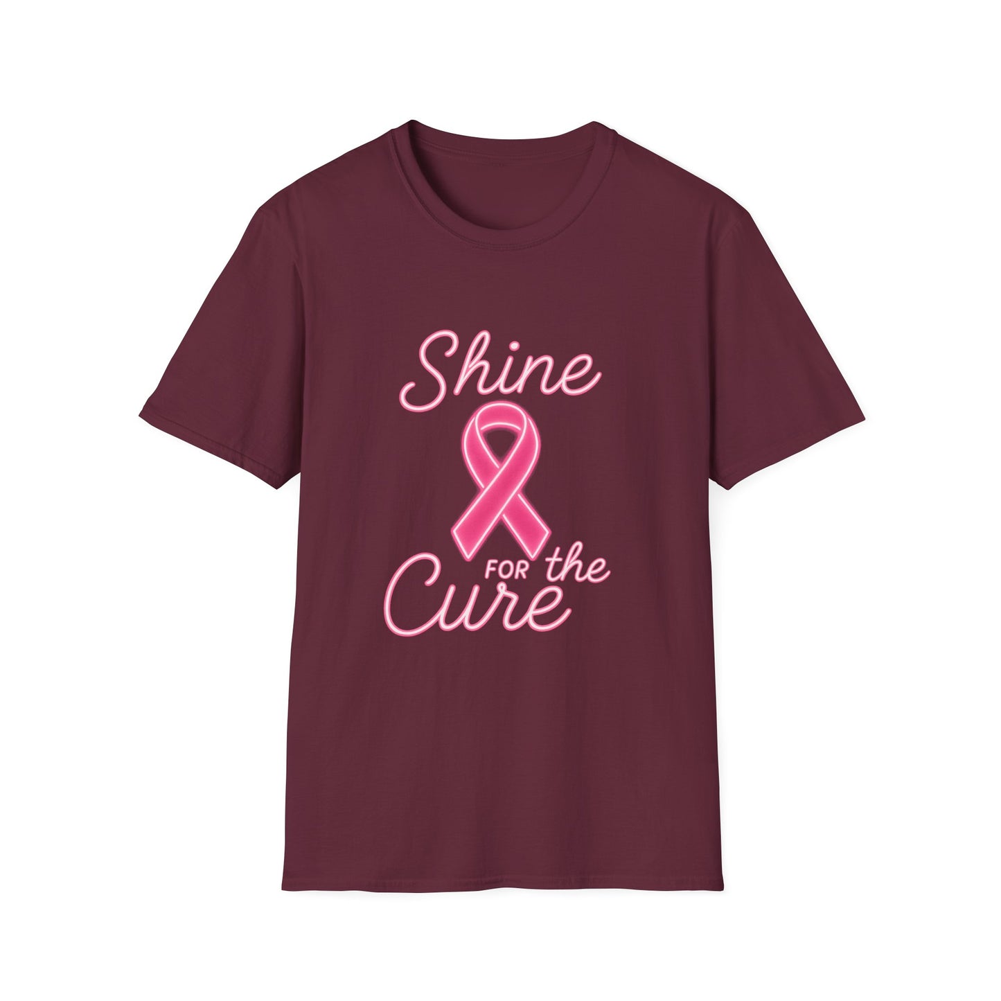 Shine for the Cure Shirt | Breast Cancer Awareness Pink Ribbon Tee | Support Hope Survivor Fighter T-Shirt October Month