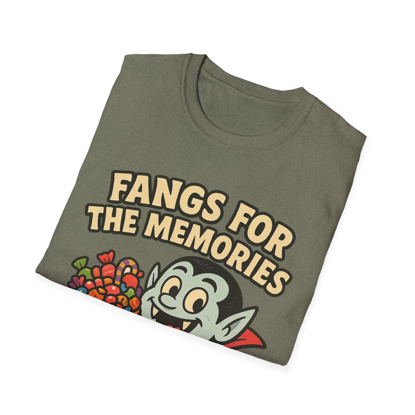 Fangs for the Memories Shirt – Vampire Trick or Treat Candy Tee