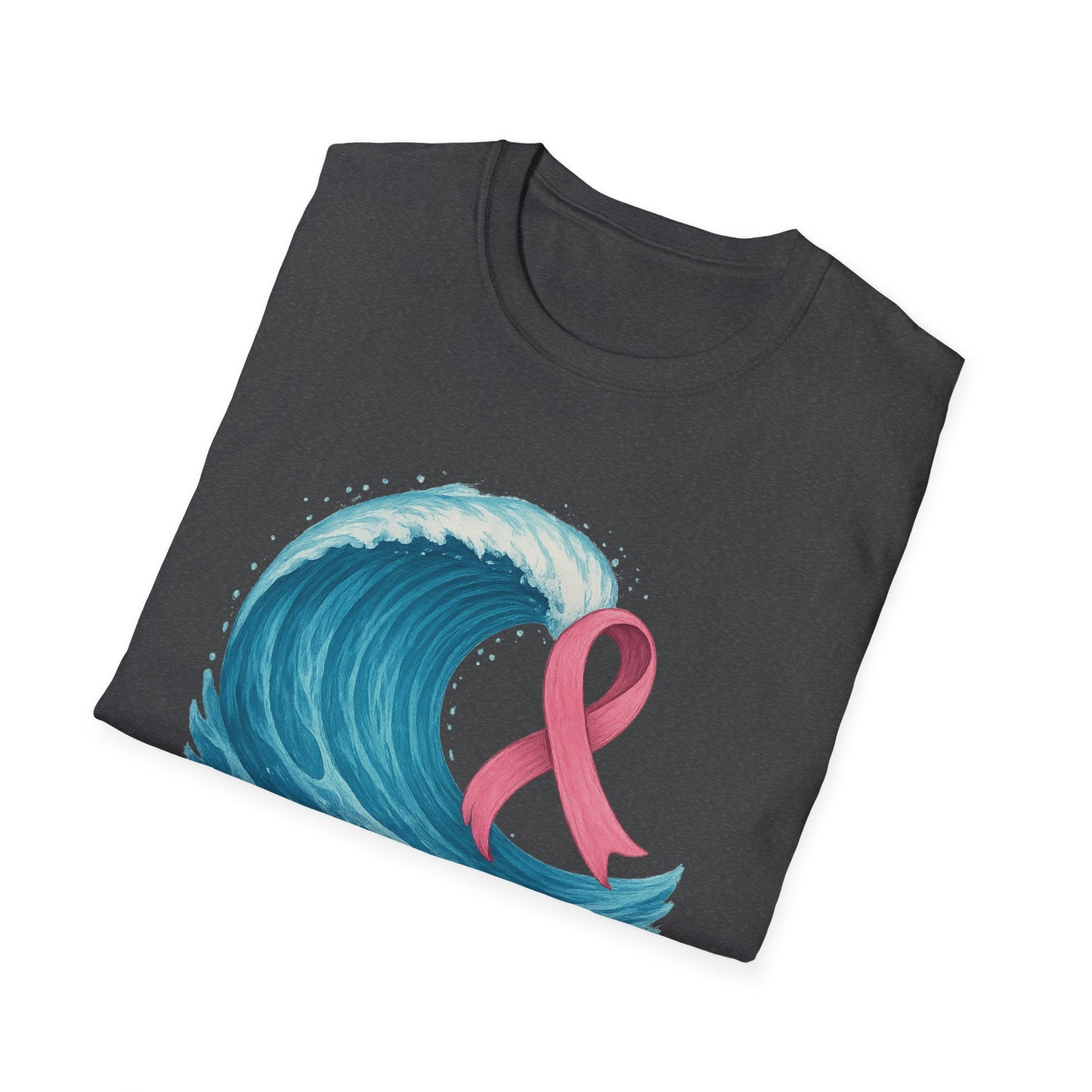 Wave of Hope Shirt | Breast Cancer Awareness Month Tee | Ocean Pink Ribbon Support Survivor Fighter T-Shirt October Strong