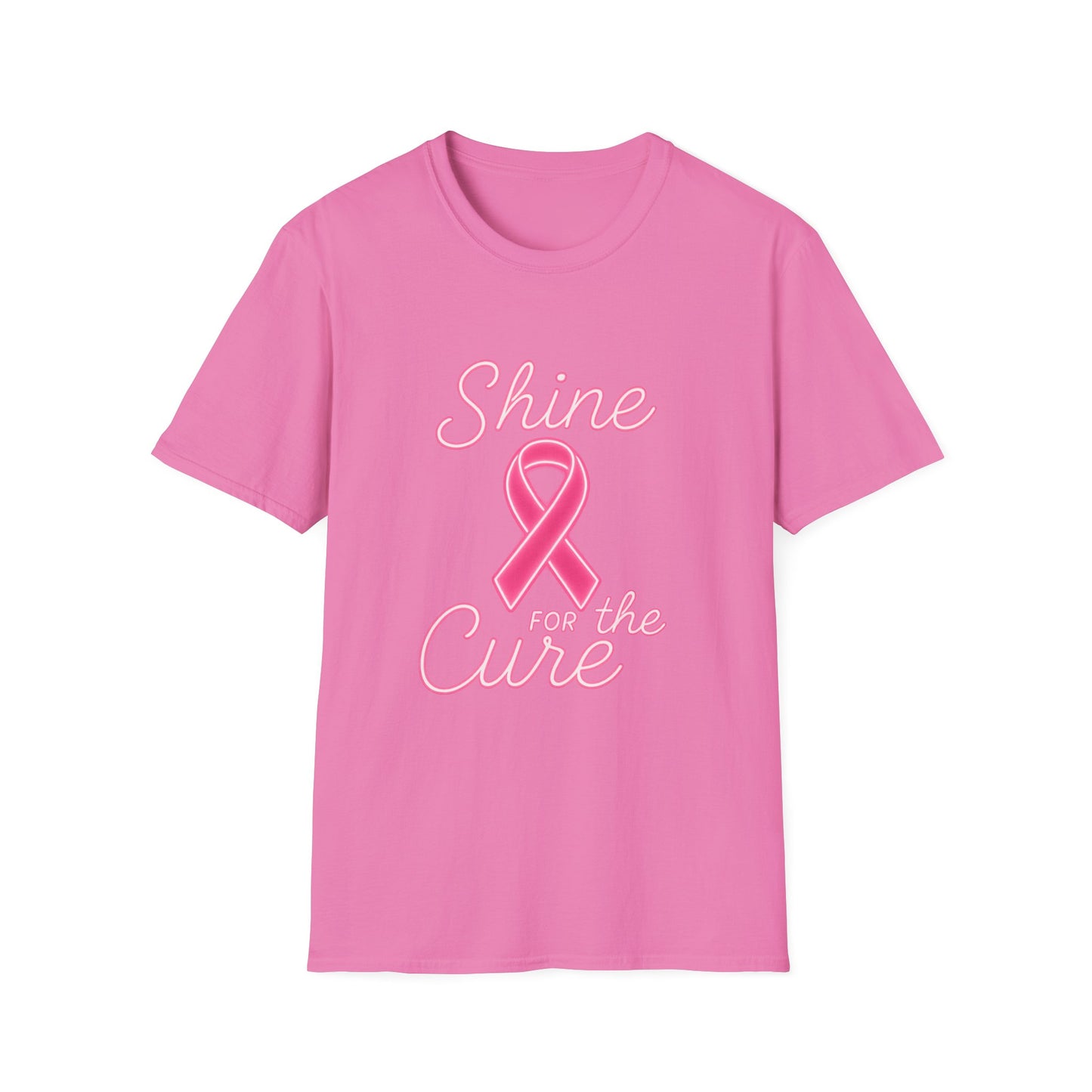 Shine for the Cure Shirt | Breast Cancer Awareness Pink Ribbon Tee | Support Hope Survivor Fighter T-Shirt October Month