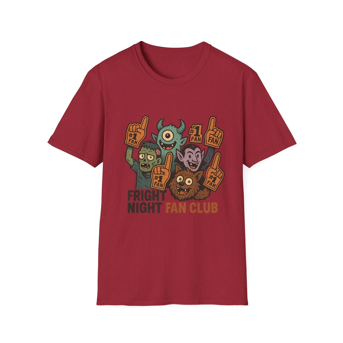 Fright Night Fan Club Shirt – Retro Monster Halloween Party Tee