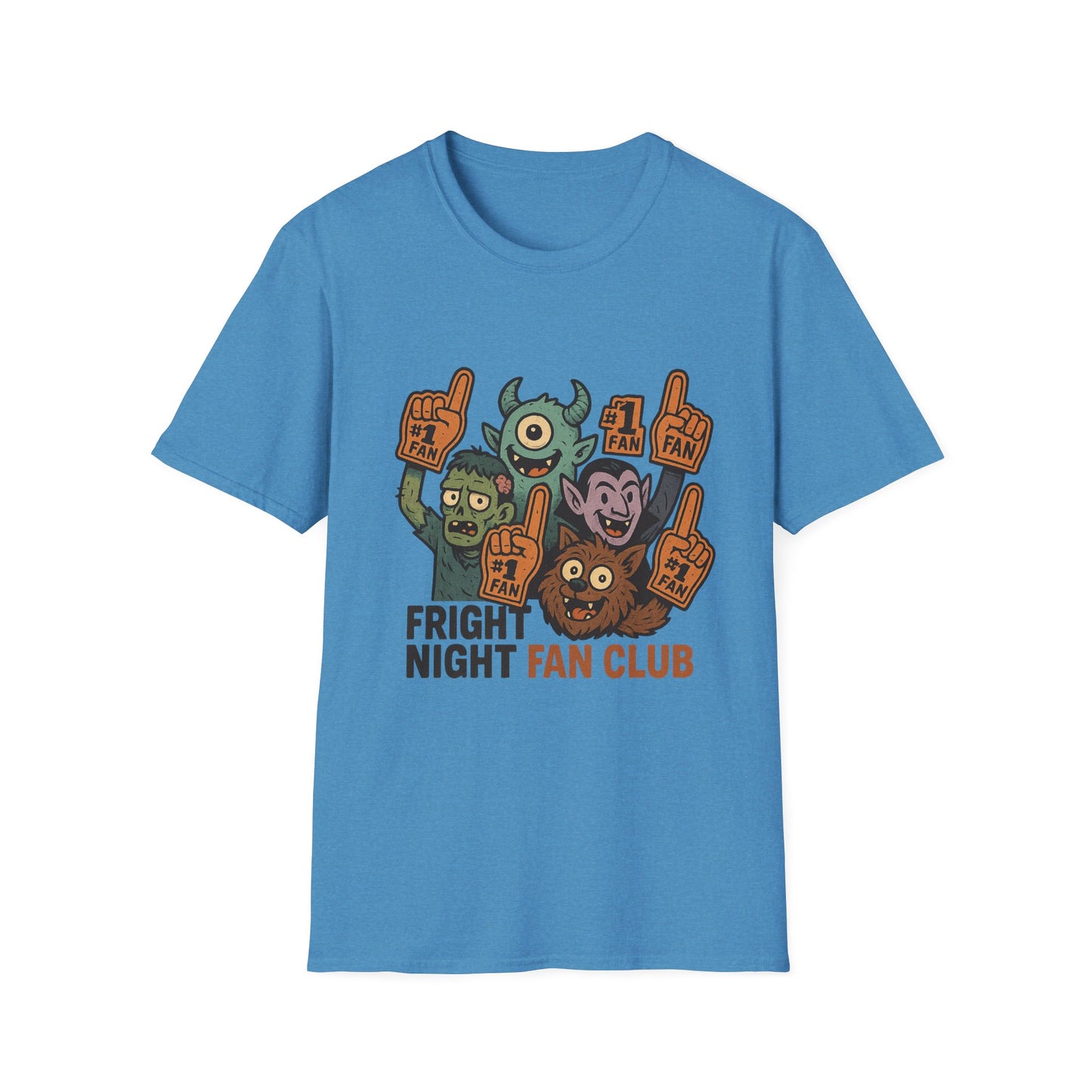 Fright Night Fan Club Shirt – Retro Monster Halloween Party Tee