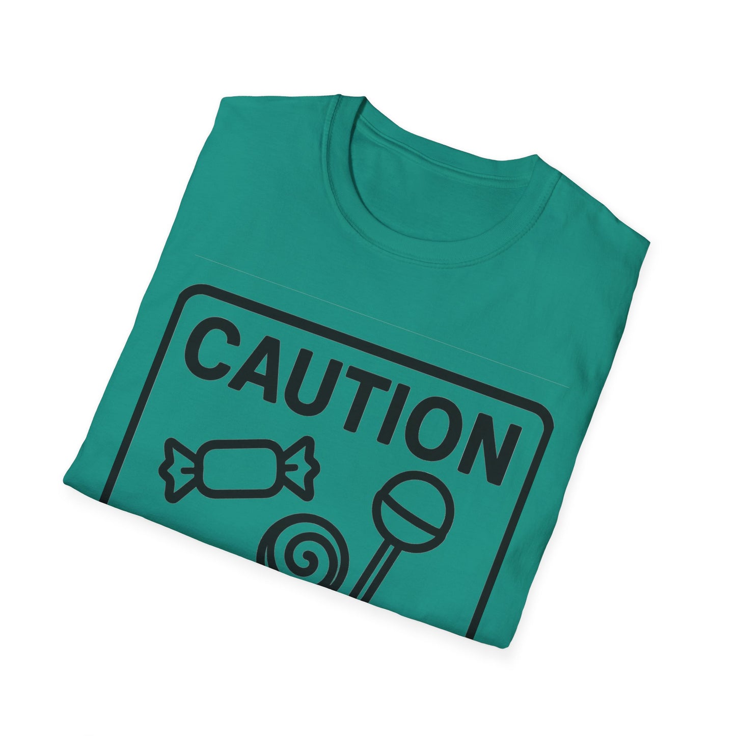 Caution May Contain Candy Shirt – Funny Trick or Treat Warning Tee