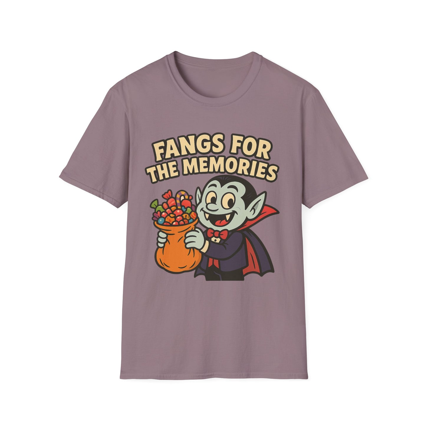 Fangs for the Memories Shirt – Vampire Trick or Treat Candy Tee