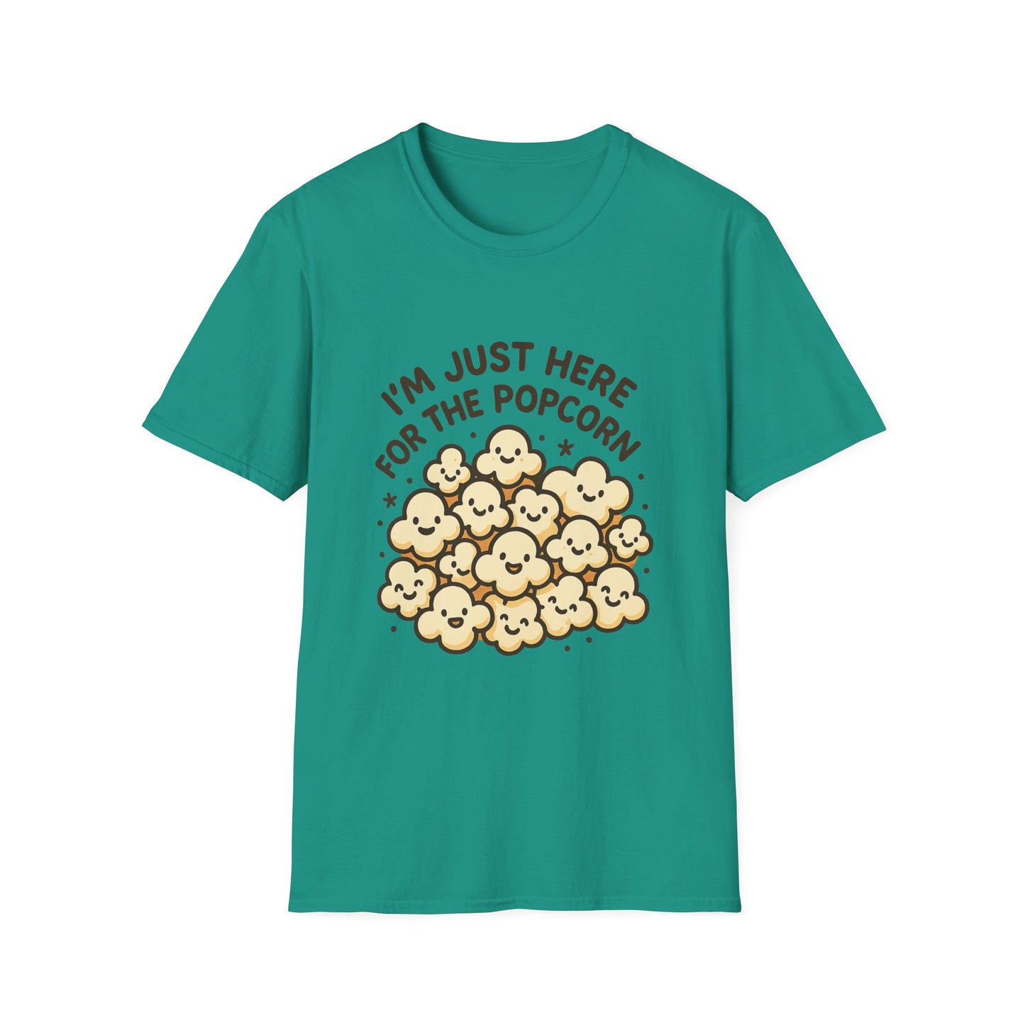 I’m Just Here for the Popcorn T-Shirt – Funny Movie Night Tee – Popcorn Lover Shirt for Film Fans & Snack Lovers