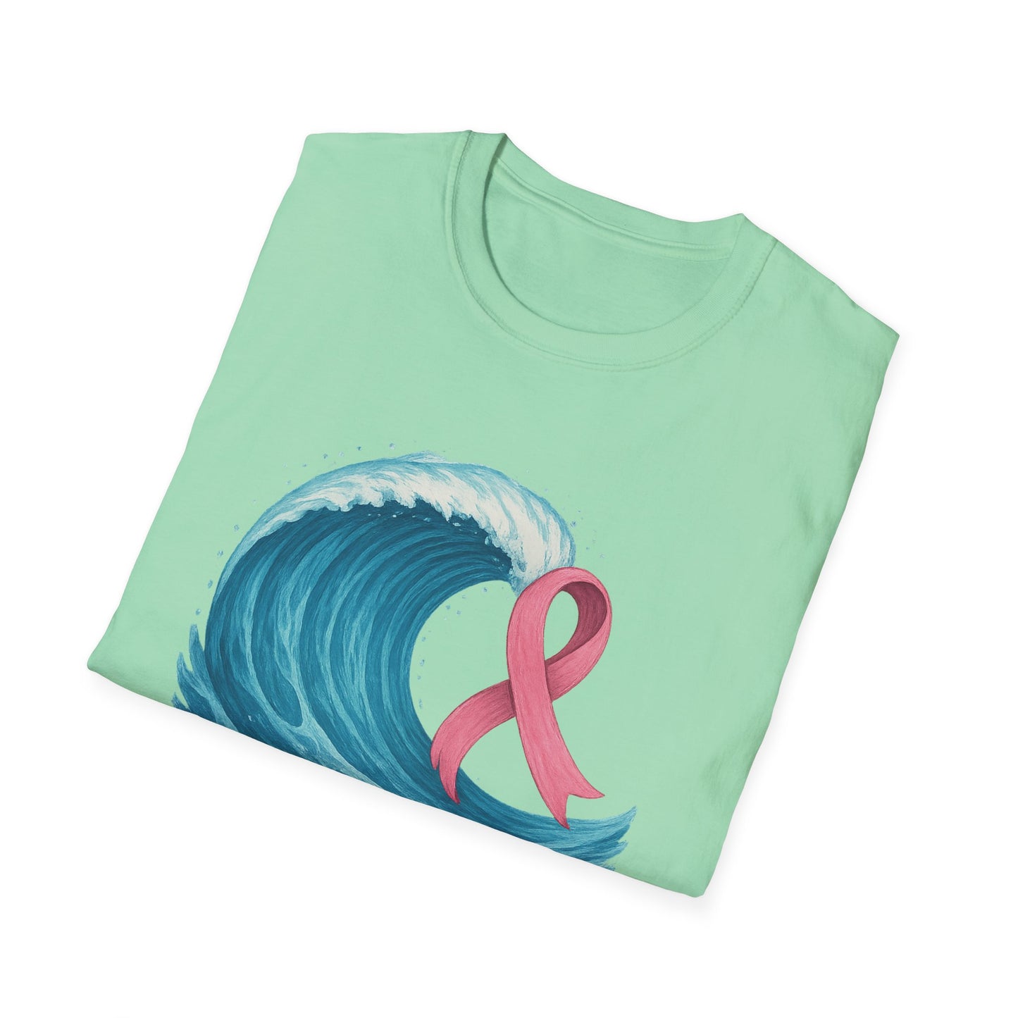 Wave of Hope Shirt | Breast Cancer Awareness Month Tee | Ocean Pink Ribbon Support Survivor Fighter T-Shirt October Strong