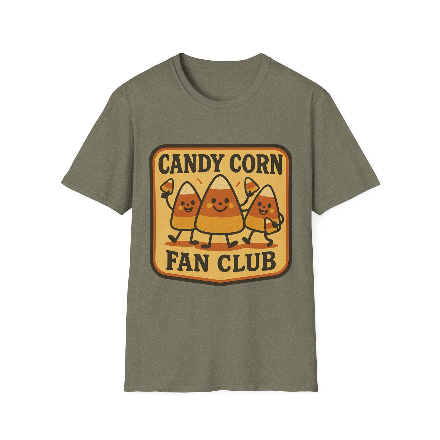 Candy Corn Fan Club Shirt – Cute Fall Halloween Tee, Retro Autumn Candy Graphic T-Shirt