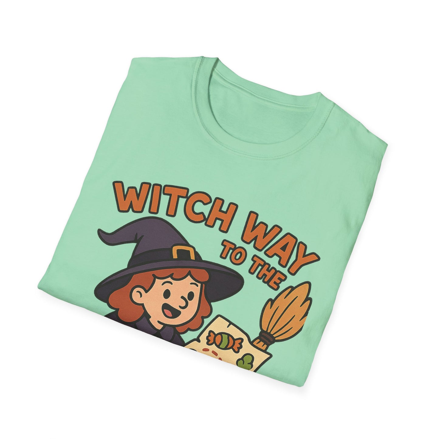 itch Way to the Candy Halloween Shirt – Funny Witch Trick or Treat Tee