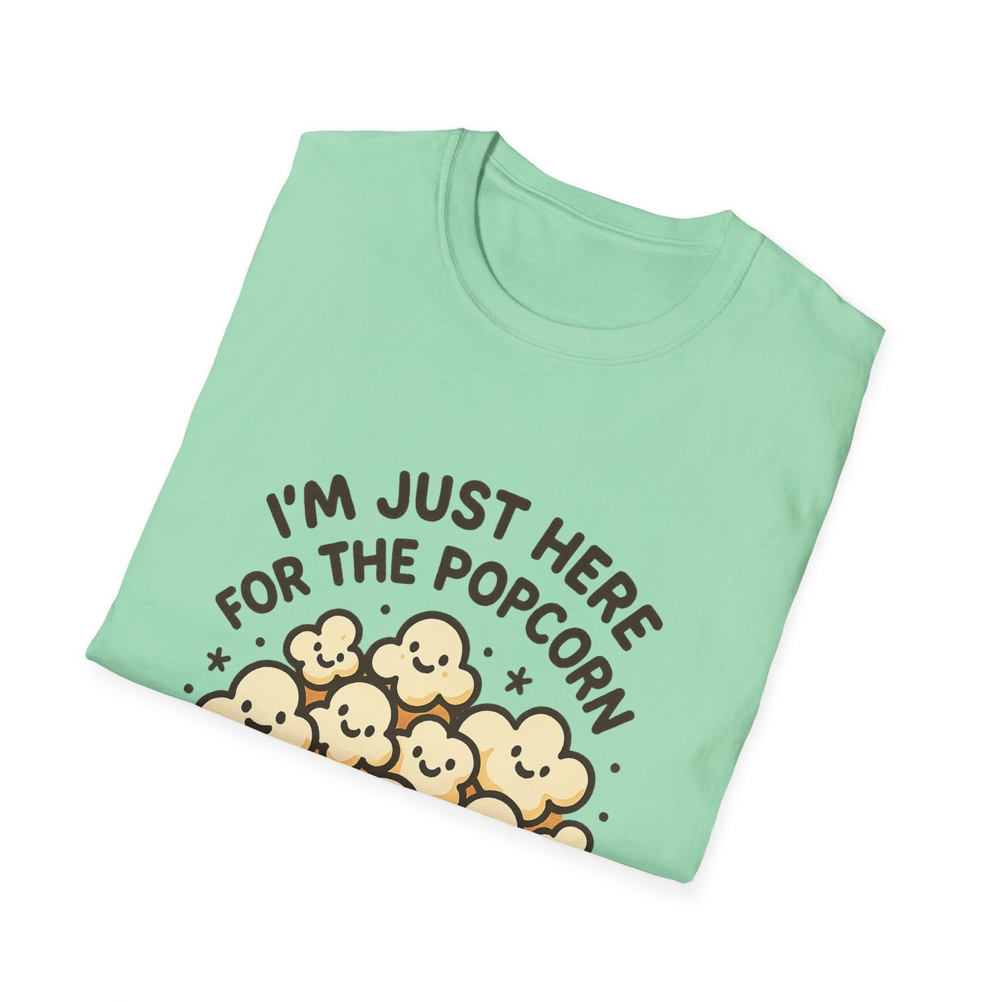 I’m Just Here for the Popcorn T-Shirt – Funny Movie Night Tee – Popcorn Lover Shirt for Film Fans & Snack Lovers