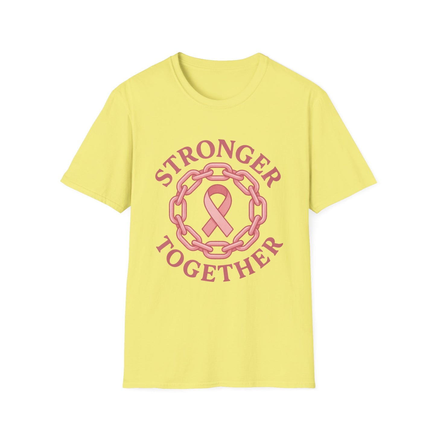 Stronger Together Shirt | Breast Cancer Awareness Pink Ribbon Tee | Unity Support Survivor Fighter October T-Shirt Hope