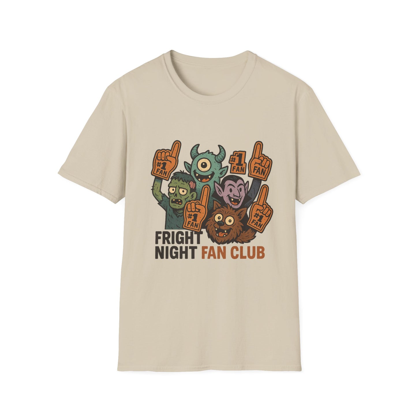 Fright Night Fan Club Shirt – Retro Monster Halloween Party Tee