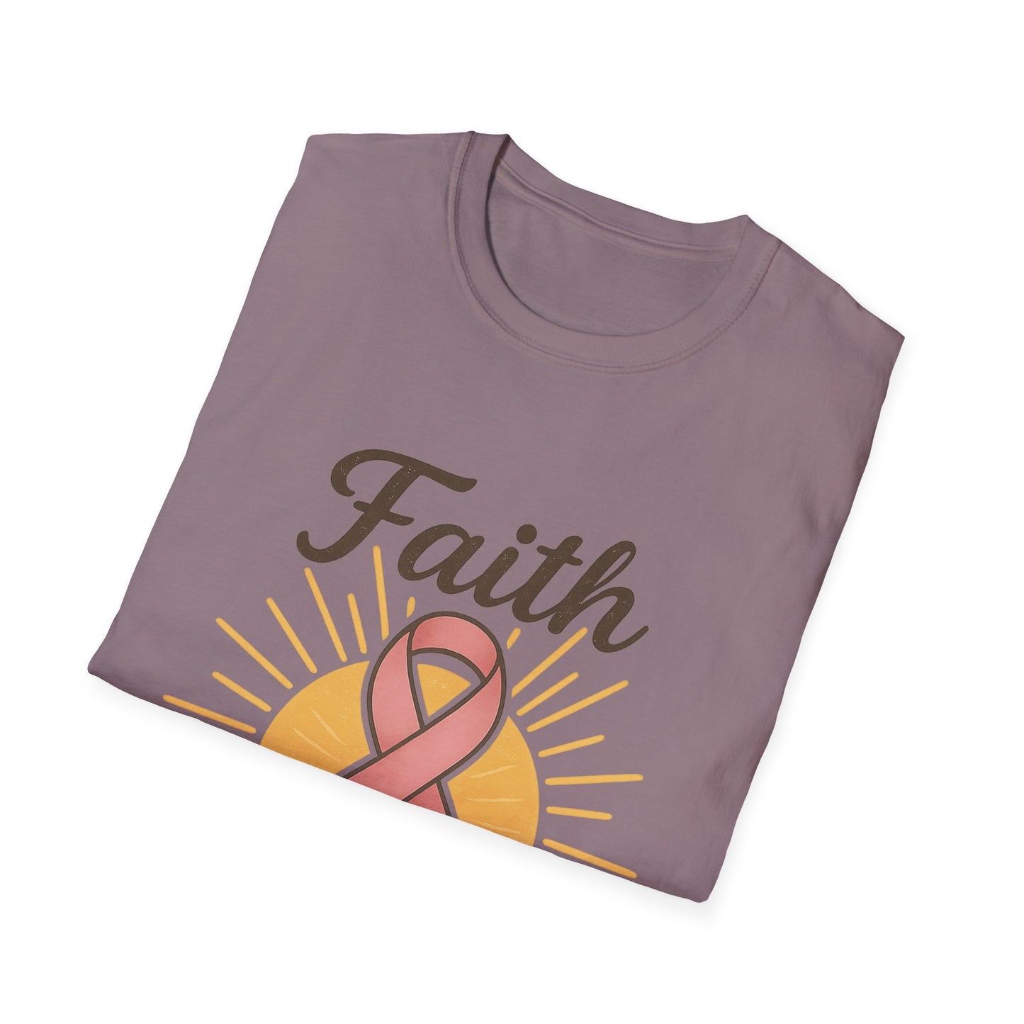 Faith Over Fear Shirt | Breast Cancer Awareness Pink Ribbon Tee | Inspirational Hope Support Survivor Fighter T-Shirt October
