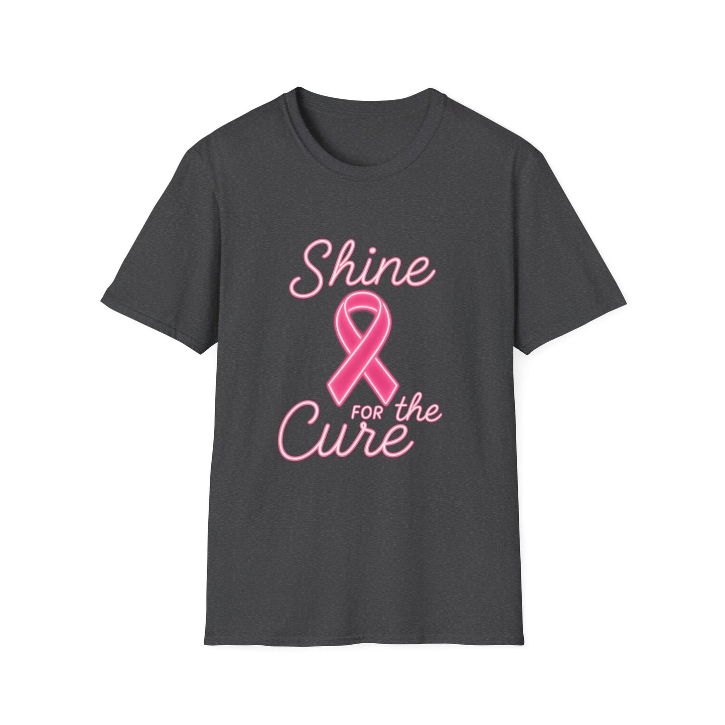 Shine for the Cure Shirt | Breast Cancer Awareness Pink Ribbon Tee | Support Hope Survivor Fighter T-Shirt October Month