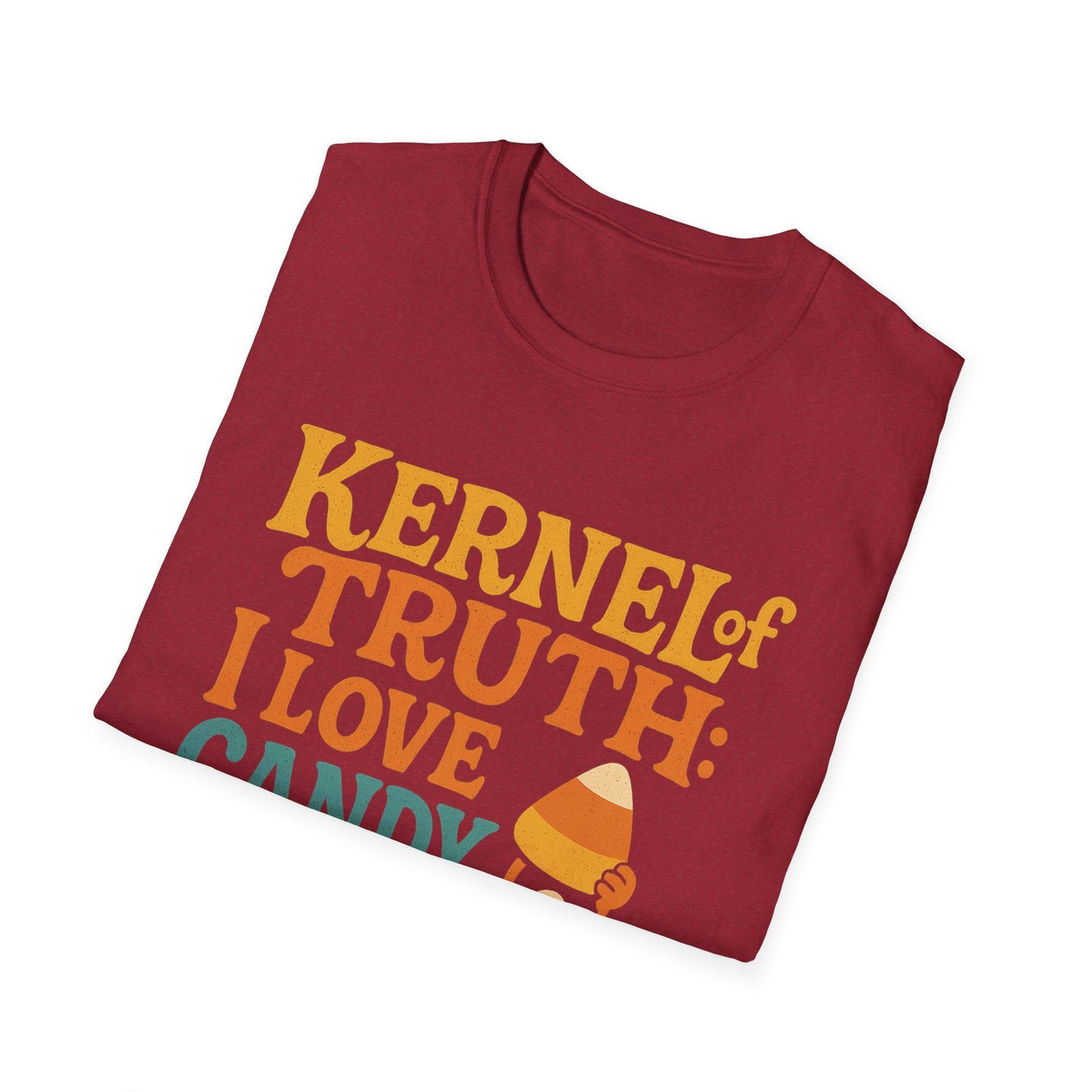 Kernel of Truth I Love Candy Corn Shirt – Cute Retro Halloween T-Shirt, Sweet Fall Graphic Tee