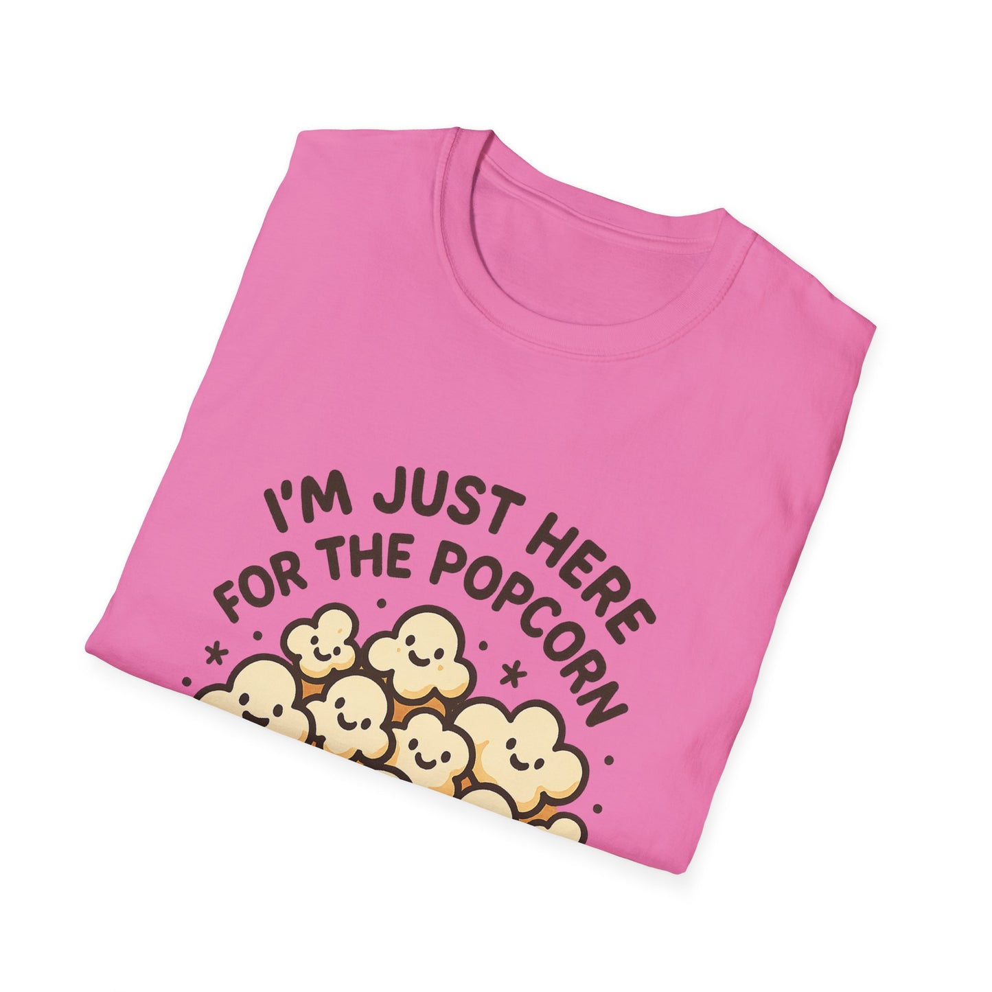 I’m Just Here for the Popcorn T-Shirt – Funny Movie Night Tee – Popcorn Lover Shirt for Film Fans & Snack Lovers