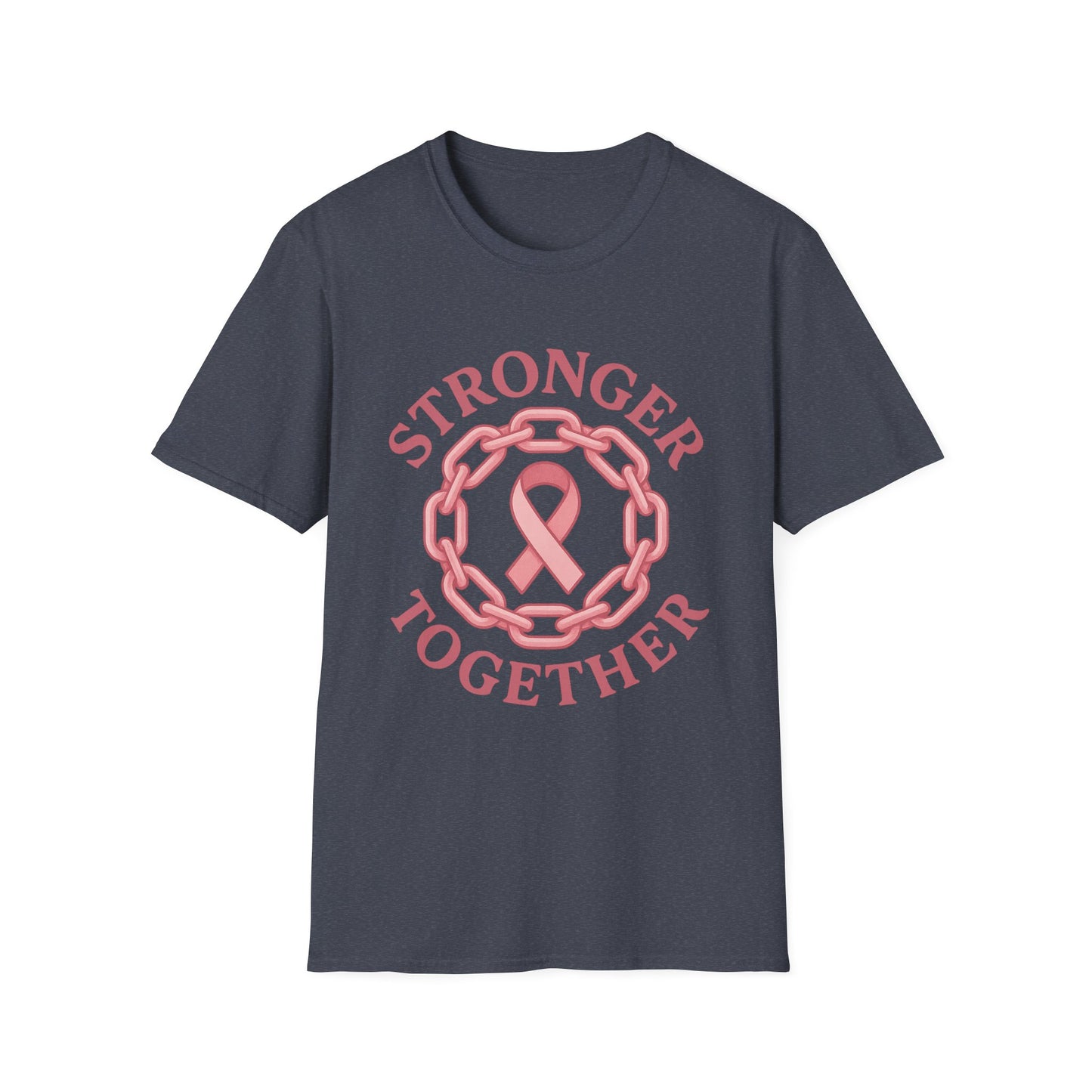 Stronger Together Shirt | Breast Cancer Awareness Pink Ribbon Tee | Unity Support Survivor Fighter October T-Shirt Hope