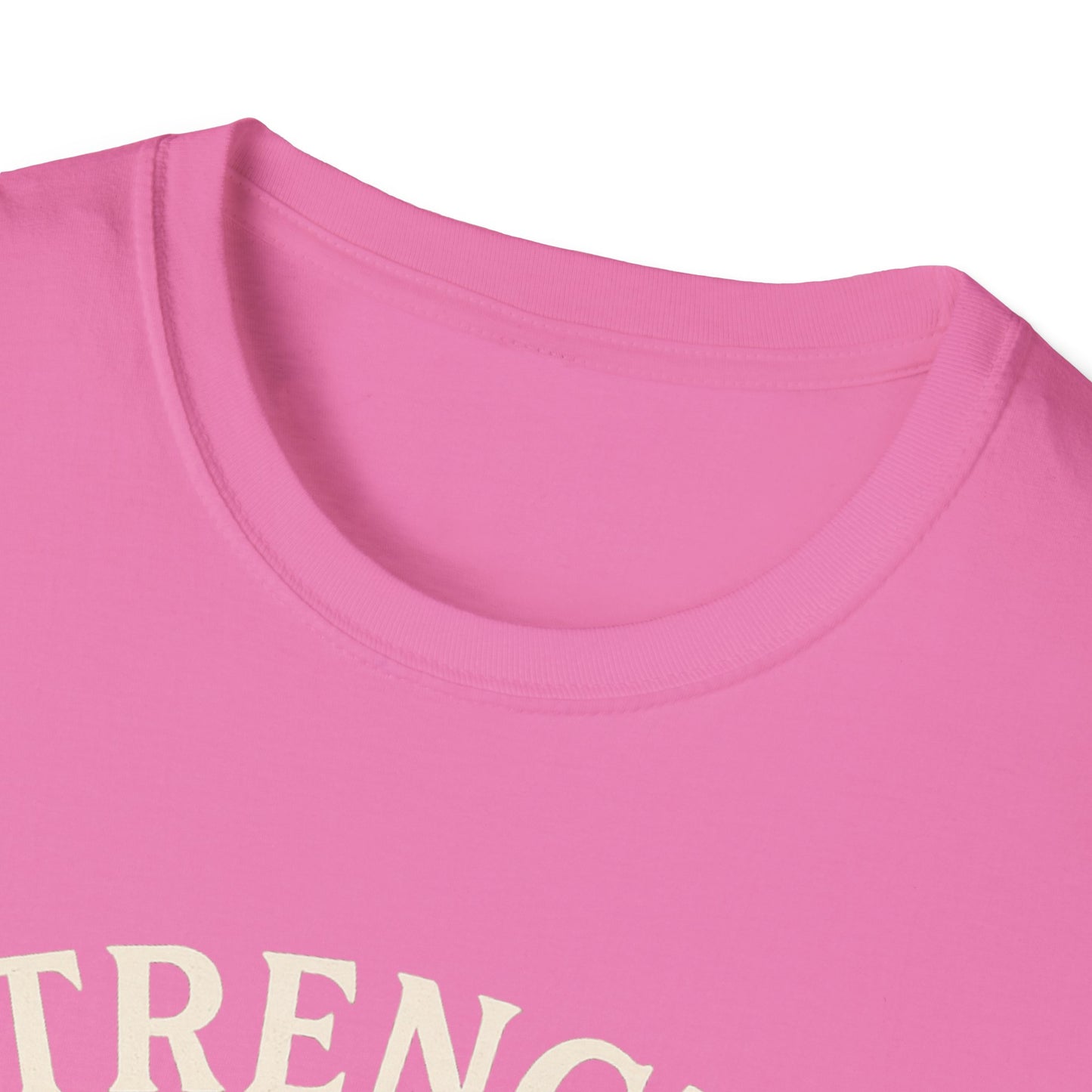 Strength in Every Stitch Shirt | Breast Cancer Awareness Pink Ribbon Tee | Knitting Crochet Support Survivor Fighter T-Shirt