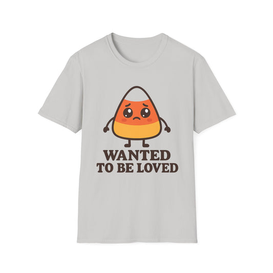 All I Wanted Was to Be Loved Candy Corn Shirt – Funny Halloween Sad Candy Tee