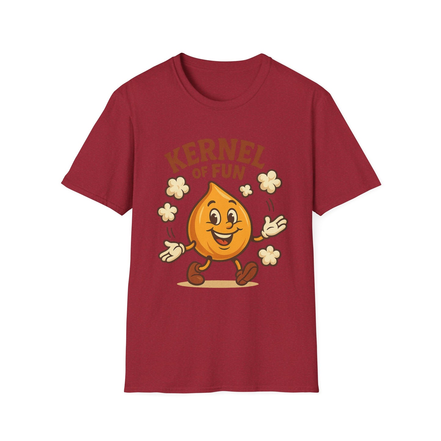 Kernel of Fun Popcorn Shirt – Cute Cartoon Snack Tee – Funny Popcorn Lover T-Shirt for Movie Nights & Cinema Fans