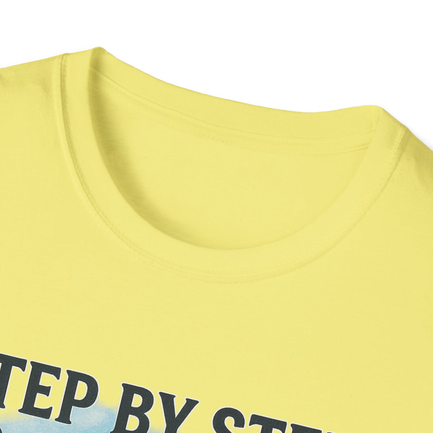 Step by Step to Greatness T-Shirt – Runner Silhouette Motivational Fitness Tee