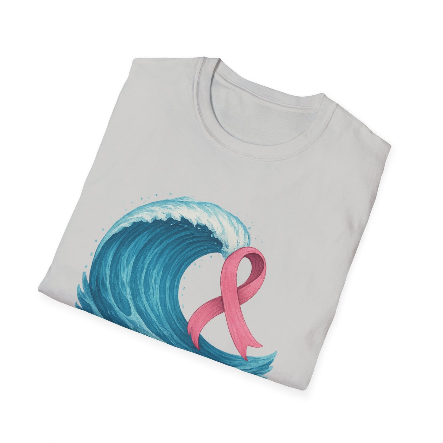 Wave of Hope Shirt | Breast Cancer Awareness Month Tee | Ocean Pink Ribbon Support Survivor Fighter T-Shirt October Strong