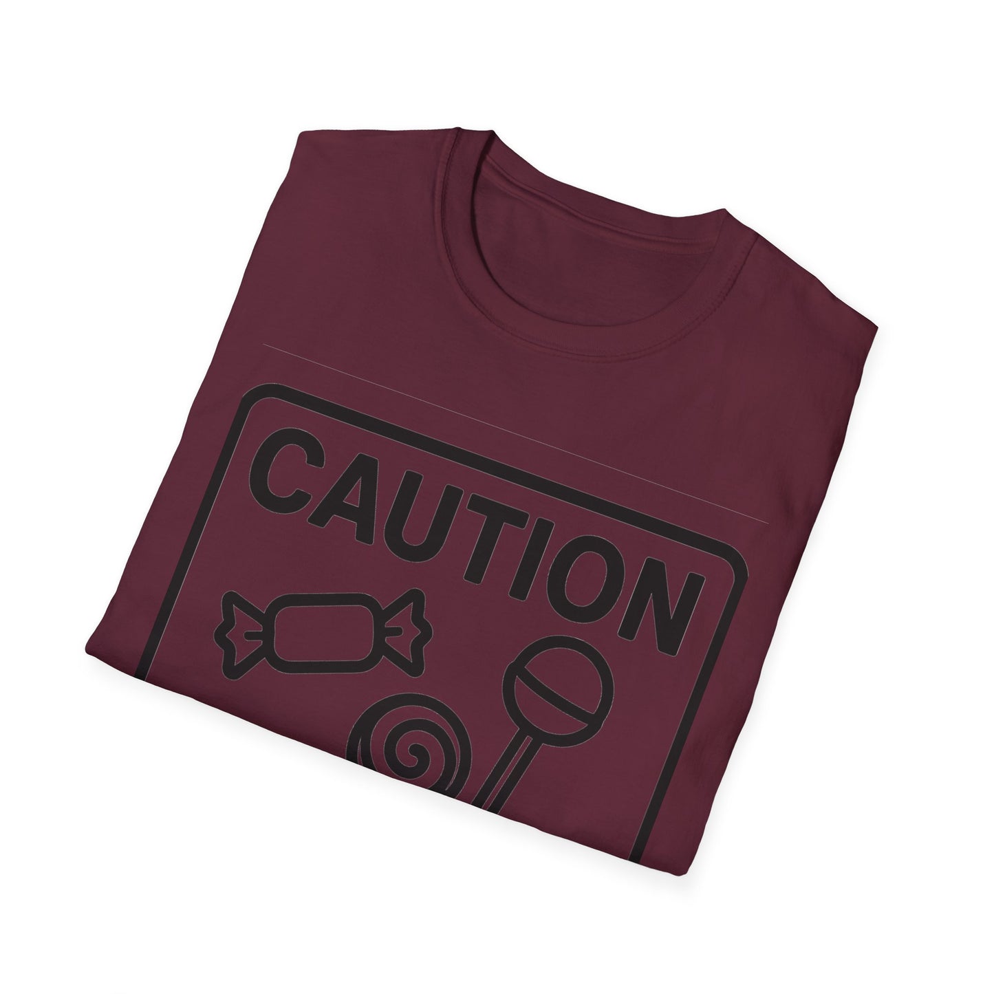 Caution May Contain Candy Shirt – Funny Trick or Treat Warning Tee